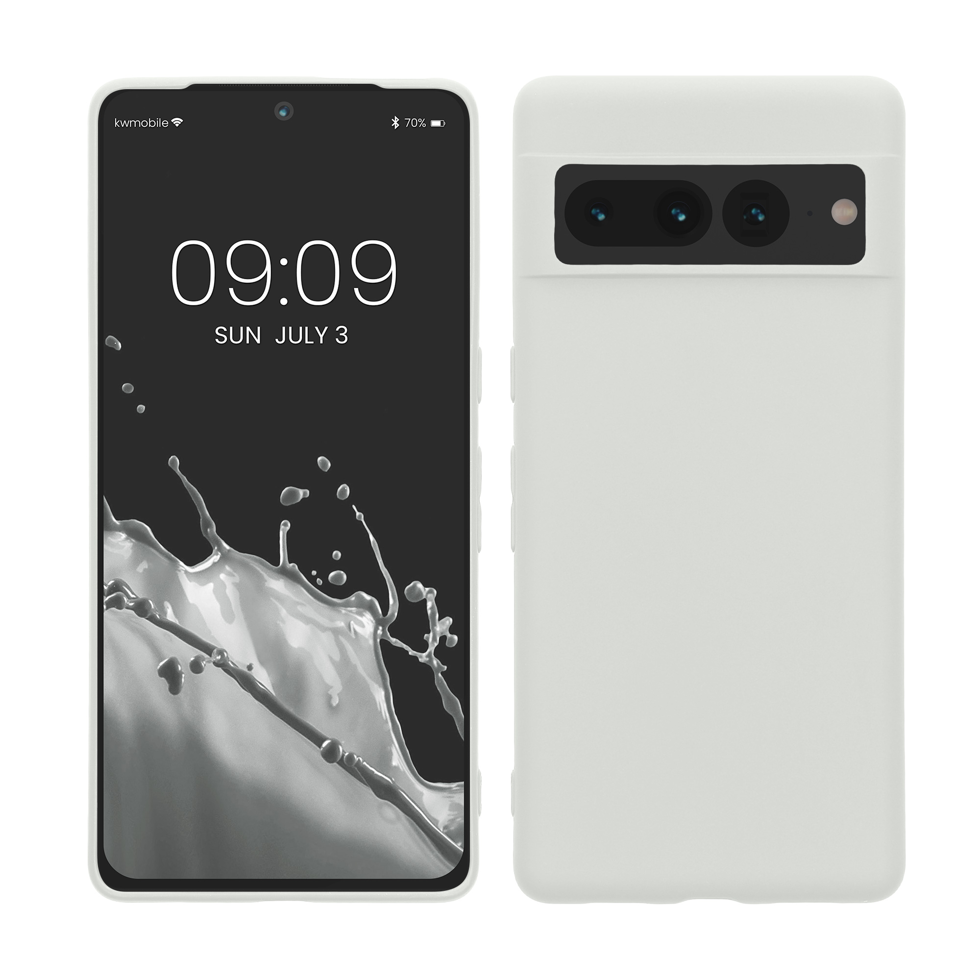 TPU kryt kwmobile Google Pixel 7 Pro - White Matte bezdrát. nabíjení