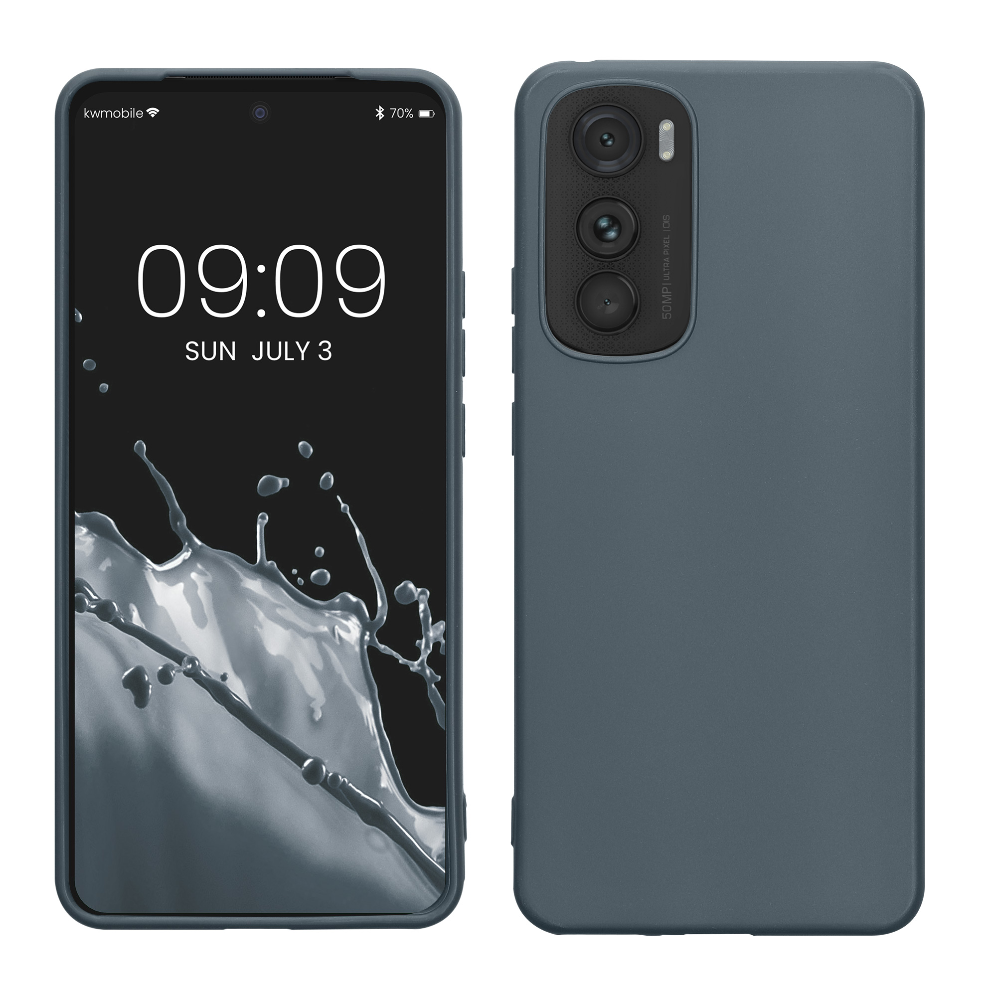TPU kryt na mobil Motorola Edge 30 kwmobile TPU tmavě břidlicový