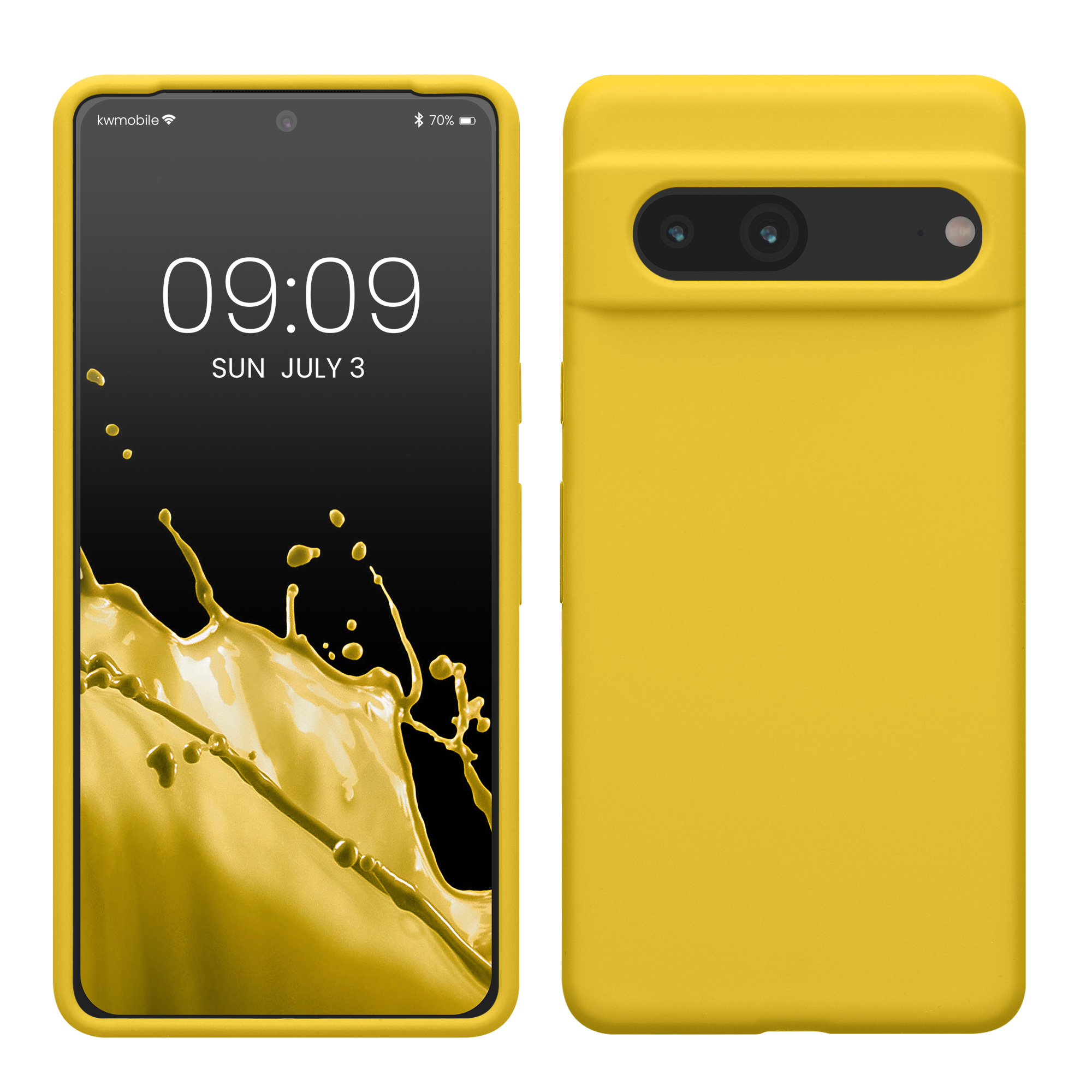 Silikonový kryt kwmobile pro Google Pixel 7 - žlutá