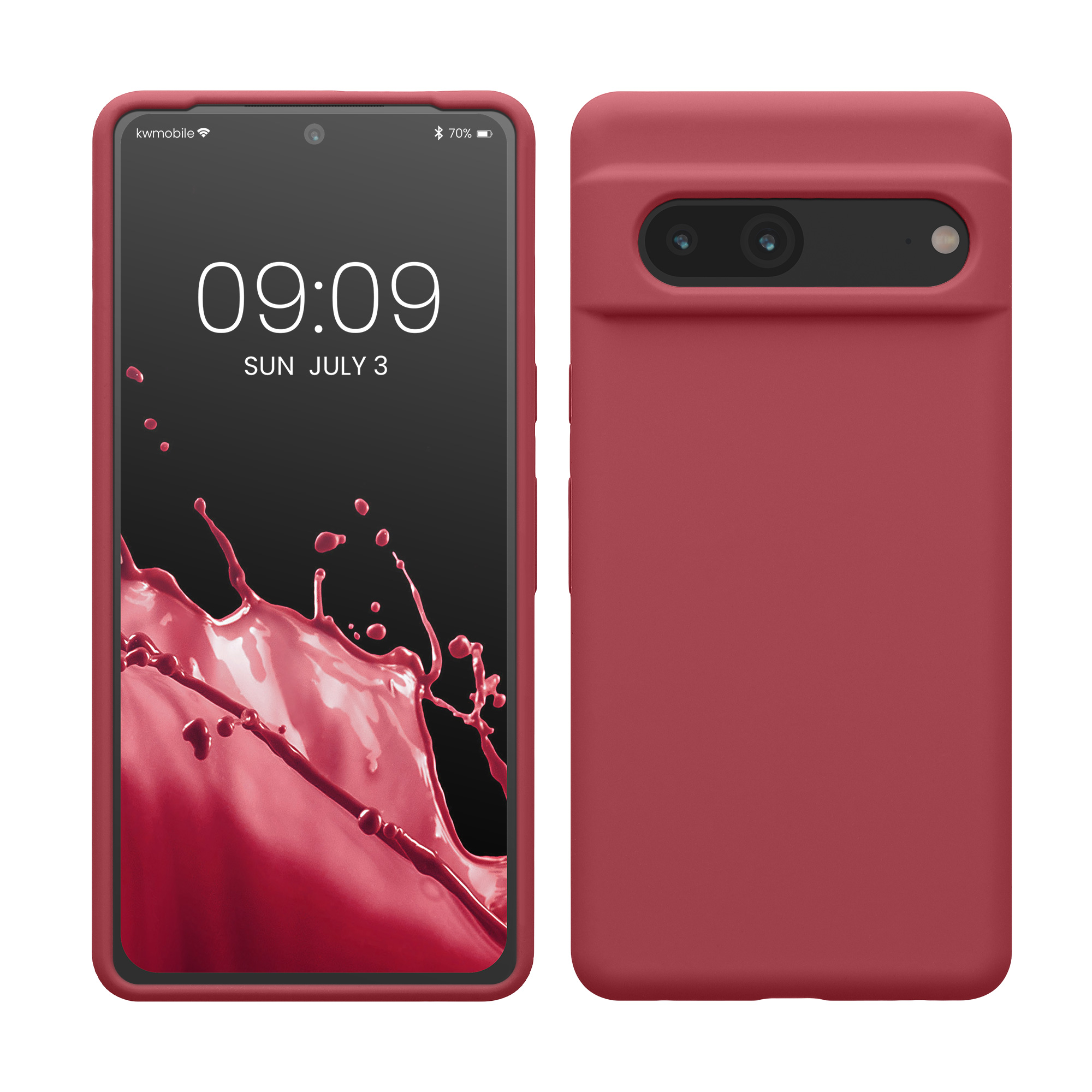 Silikonový kryt kwmobile pro Google Pixel 7 - dark rose