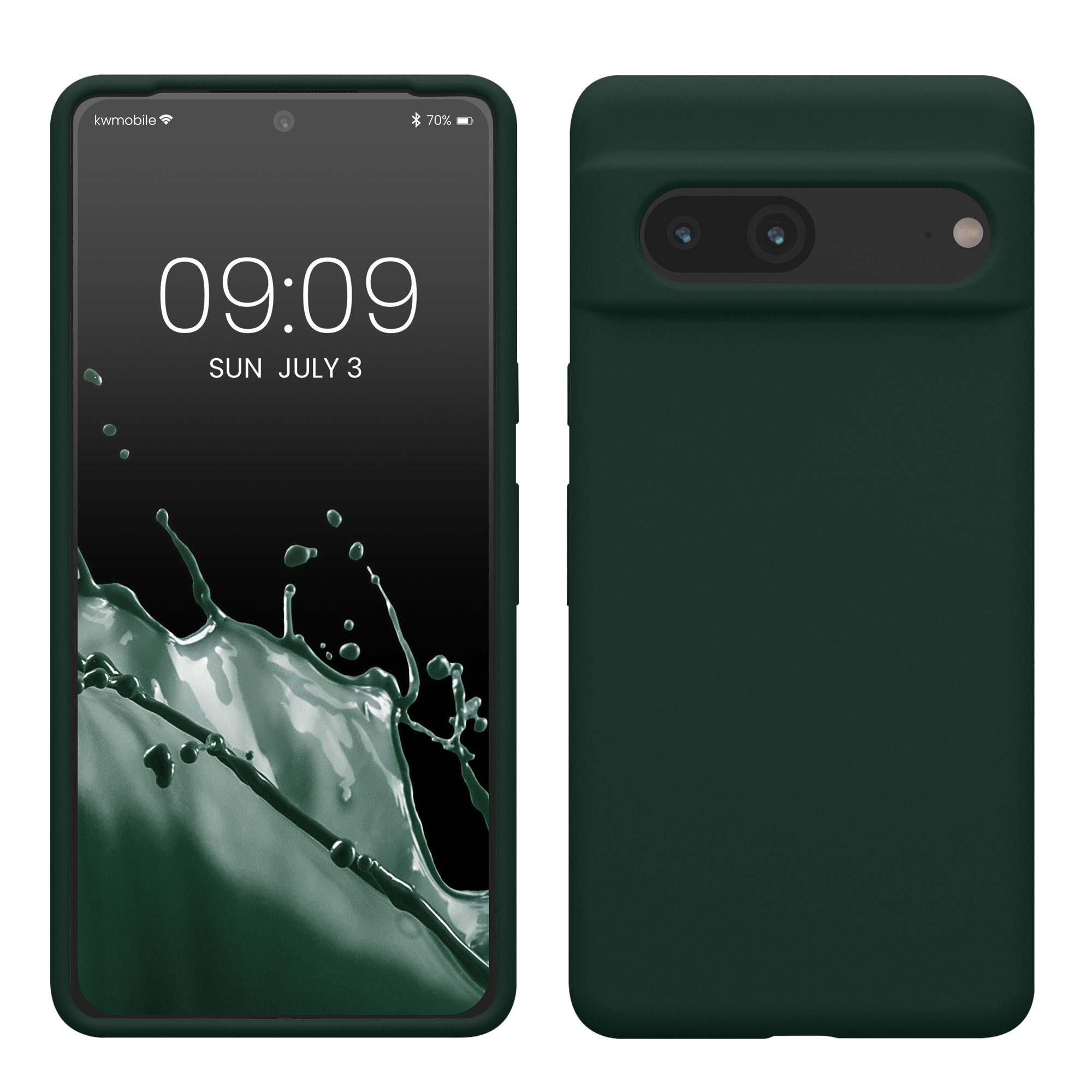 Silikonový kryt kwmobile pro Google Pixel 7 - zelená