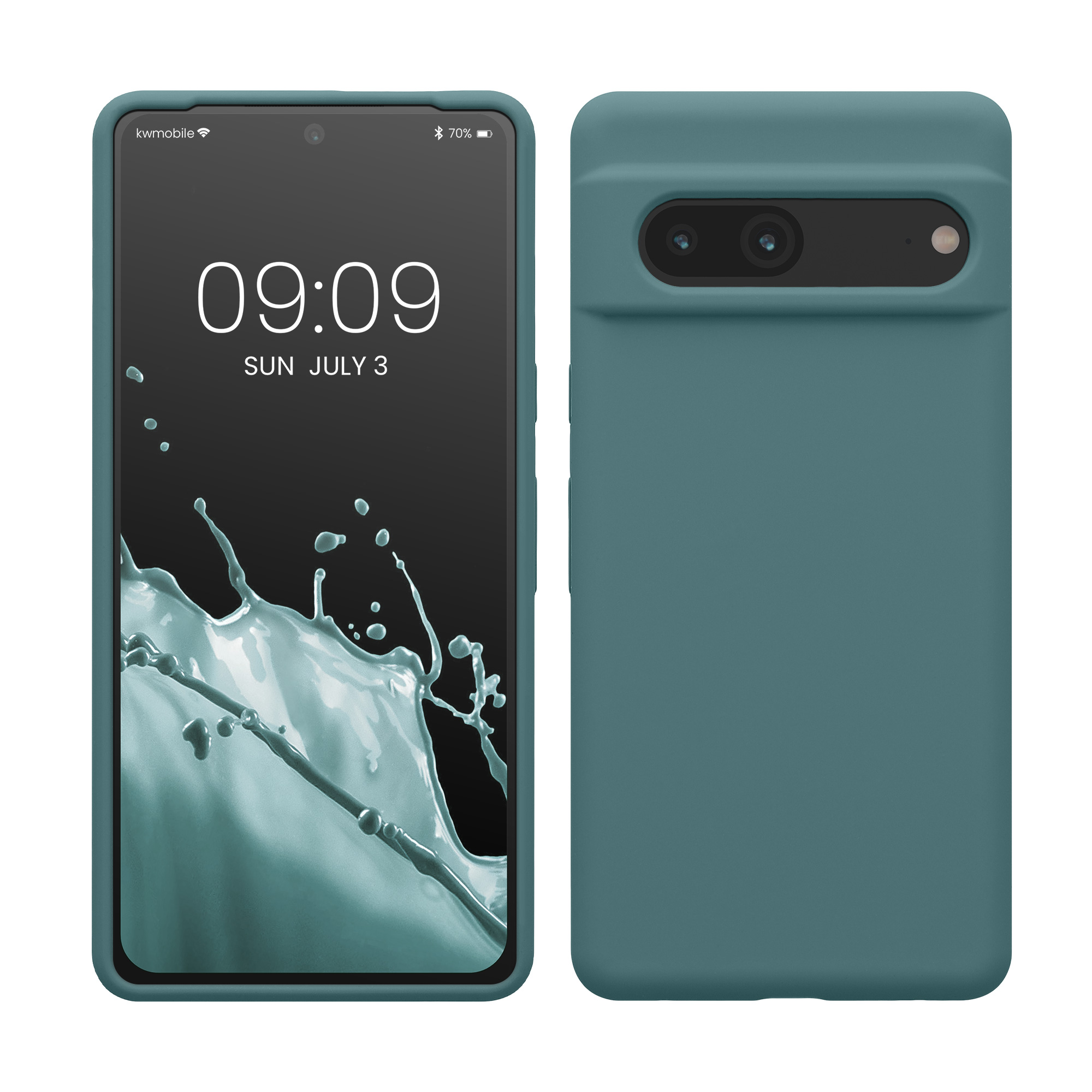 Silikonový kryt kwmobile pro Google Pixel 7 - arctic night