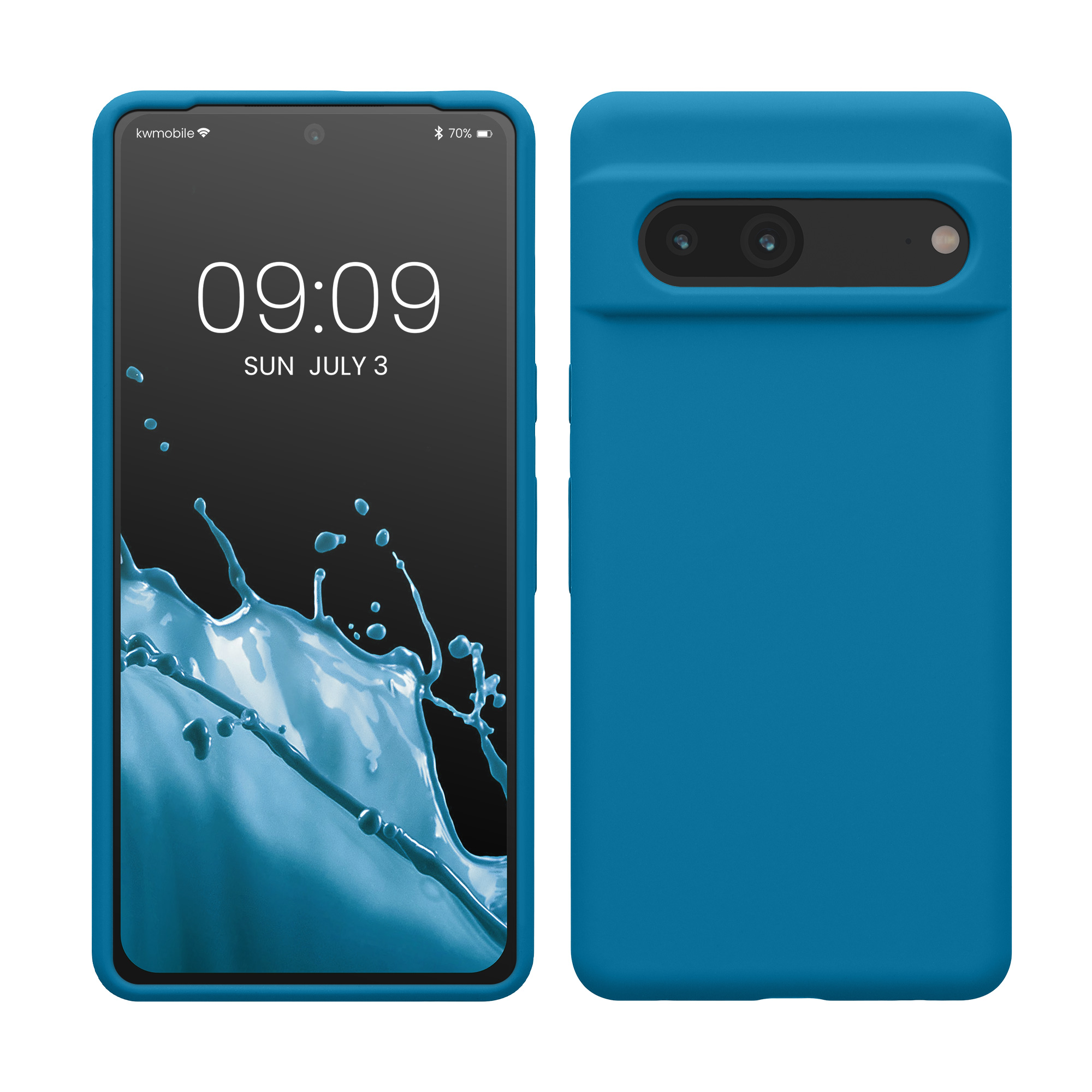 Silikonový kryt kwmobile pro Google Pixel 7 - caribbean blue