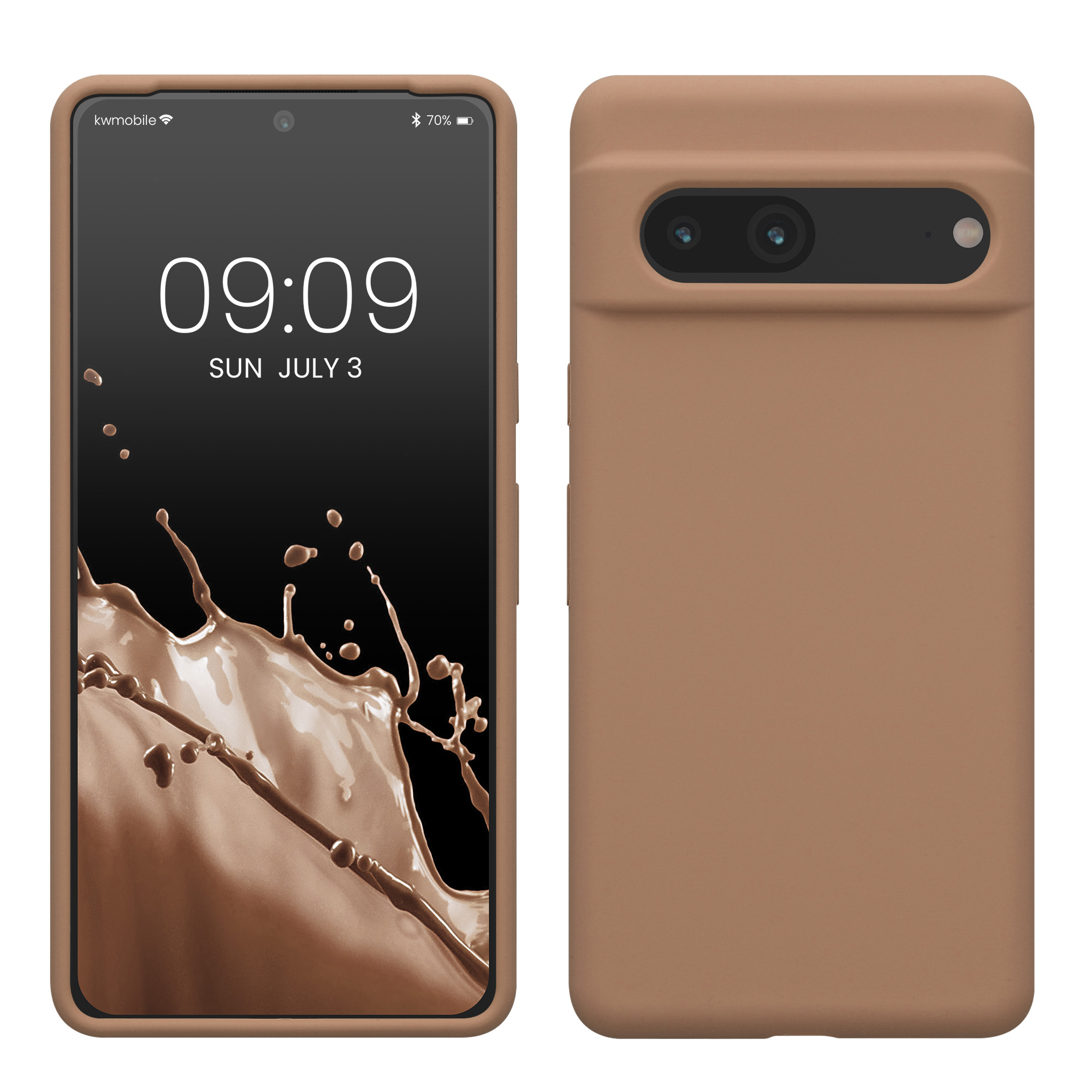Silikonový kryt kwmobile pro Google Pixel 7 - cappuccino