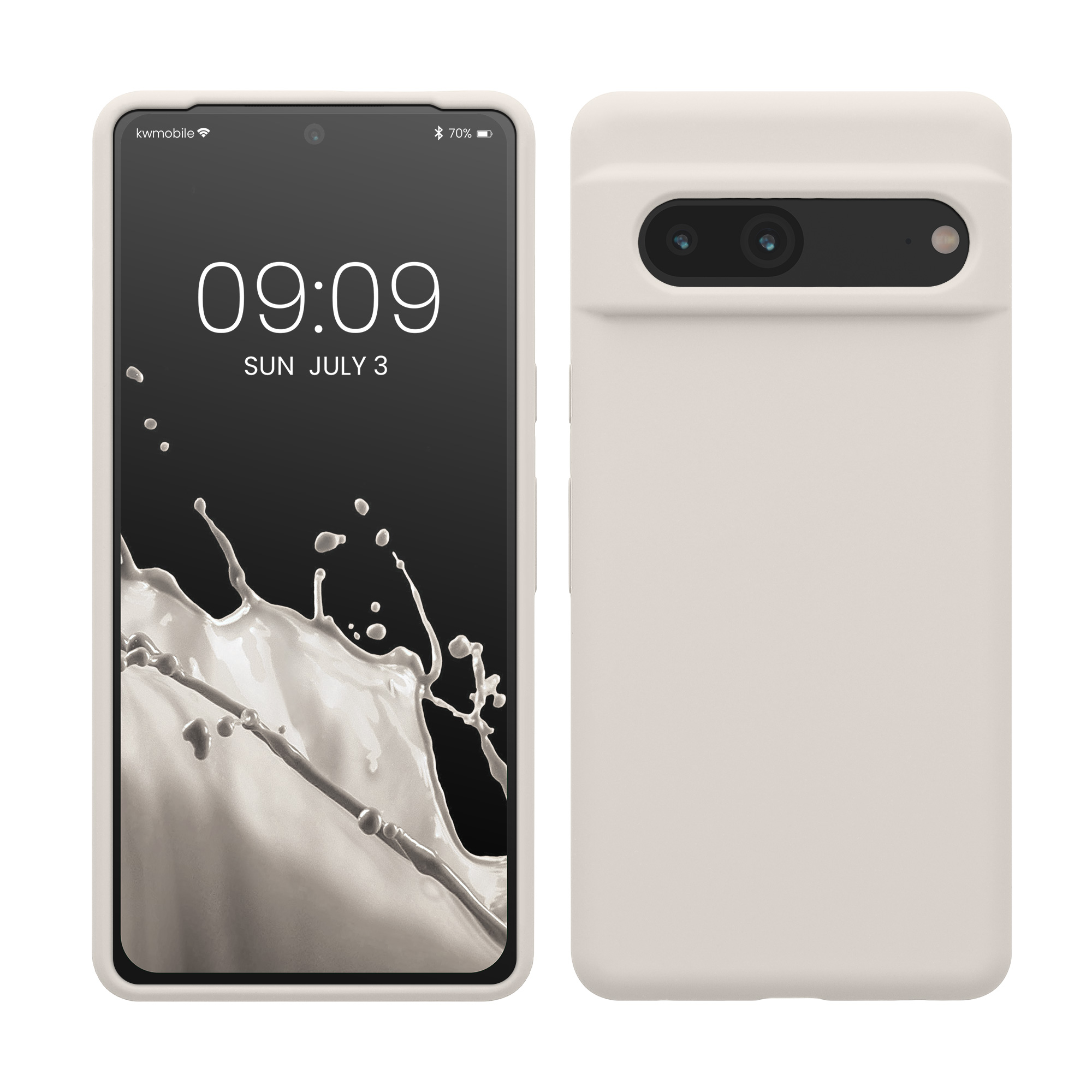Silikonový kryt kwmobile pro Google Pixel 7 - bílá matná