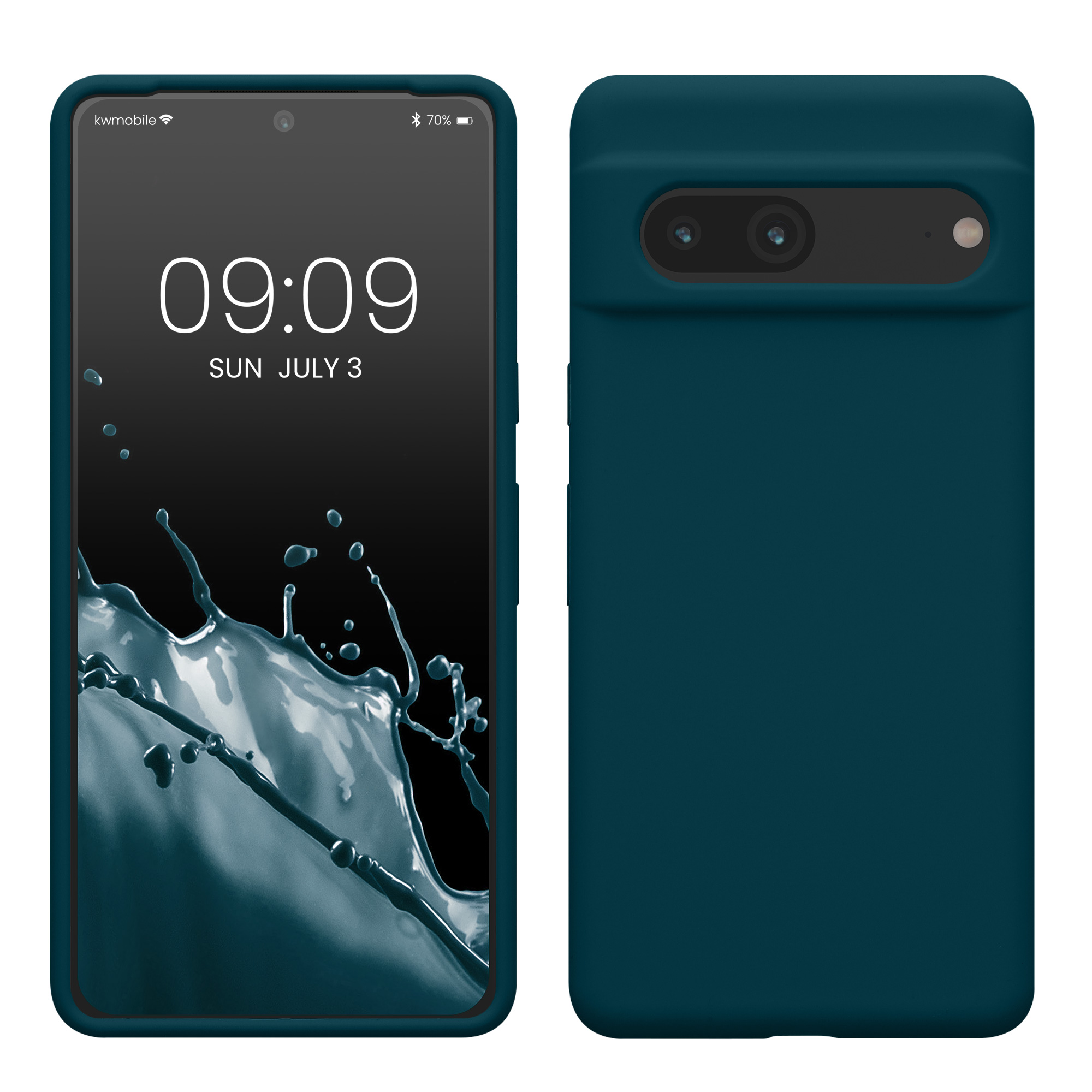 Silikonový kryt kwmobile pro Google Pixel 7 - petrolejová