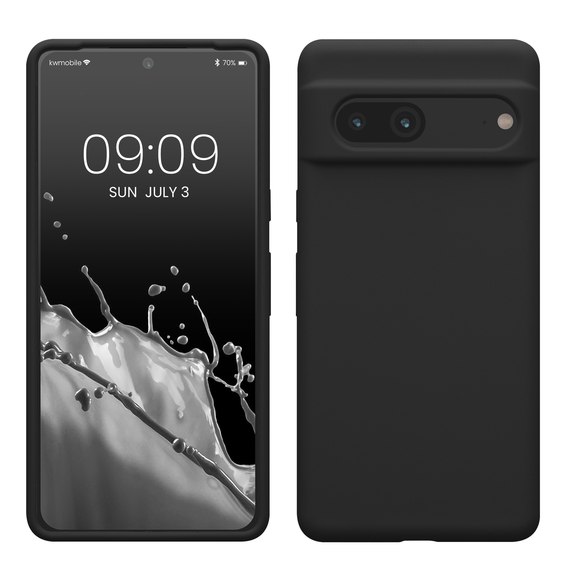 Silikonový kryt kwmobile pro Google Pixel 7 - černá matná