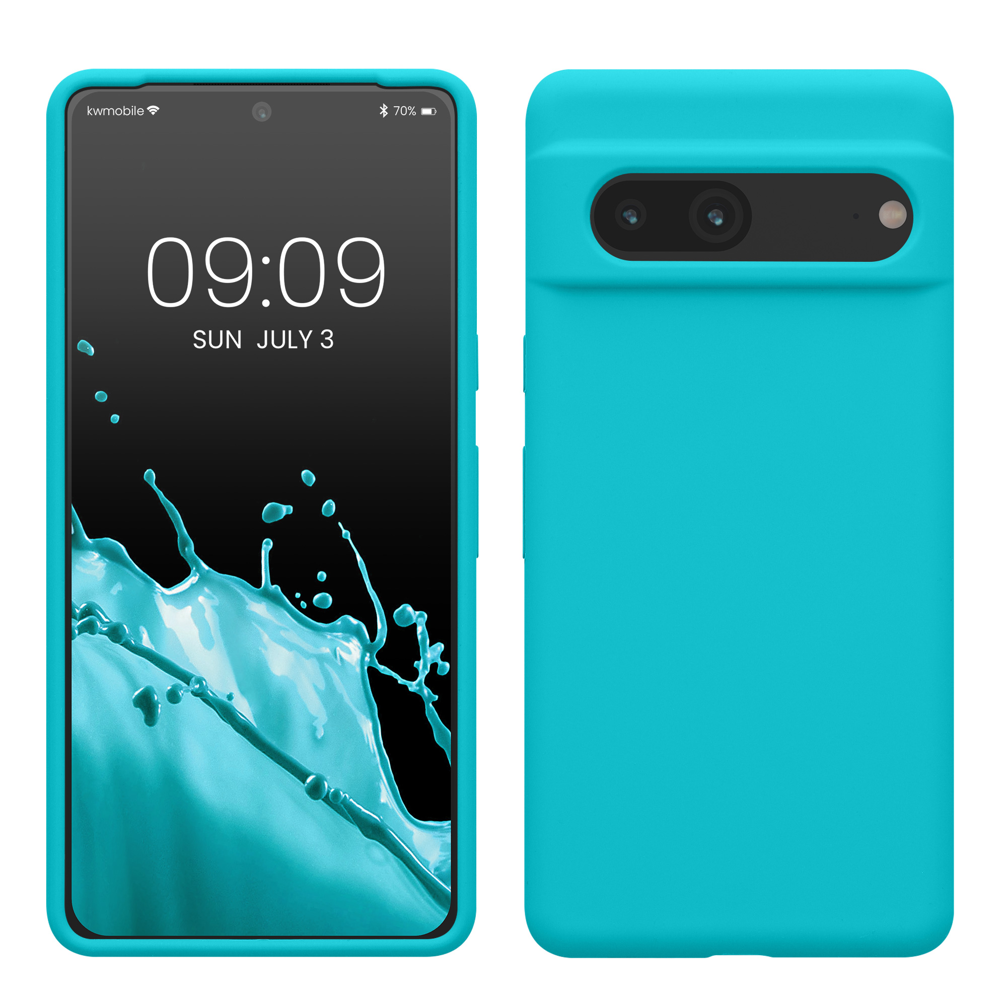 Pouzdro pro Google Pixel 7 kwmobile silikonové - ledově modrá