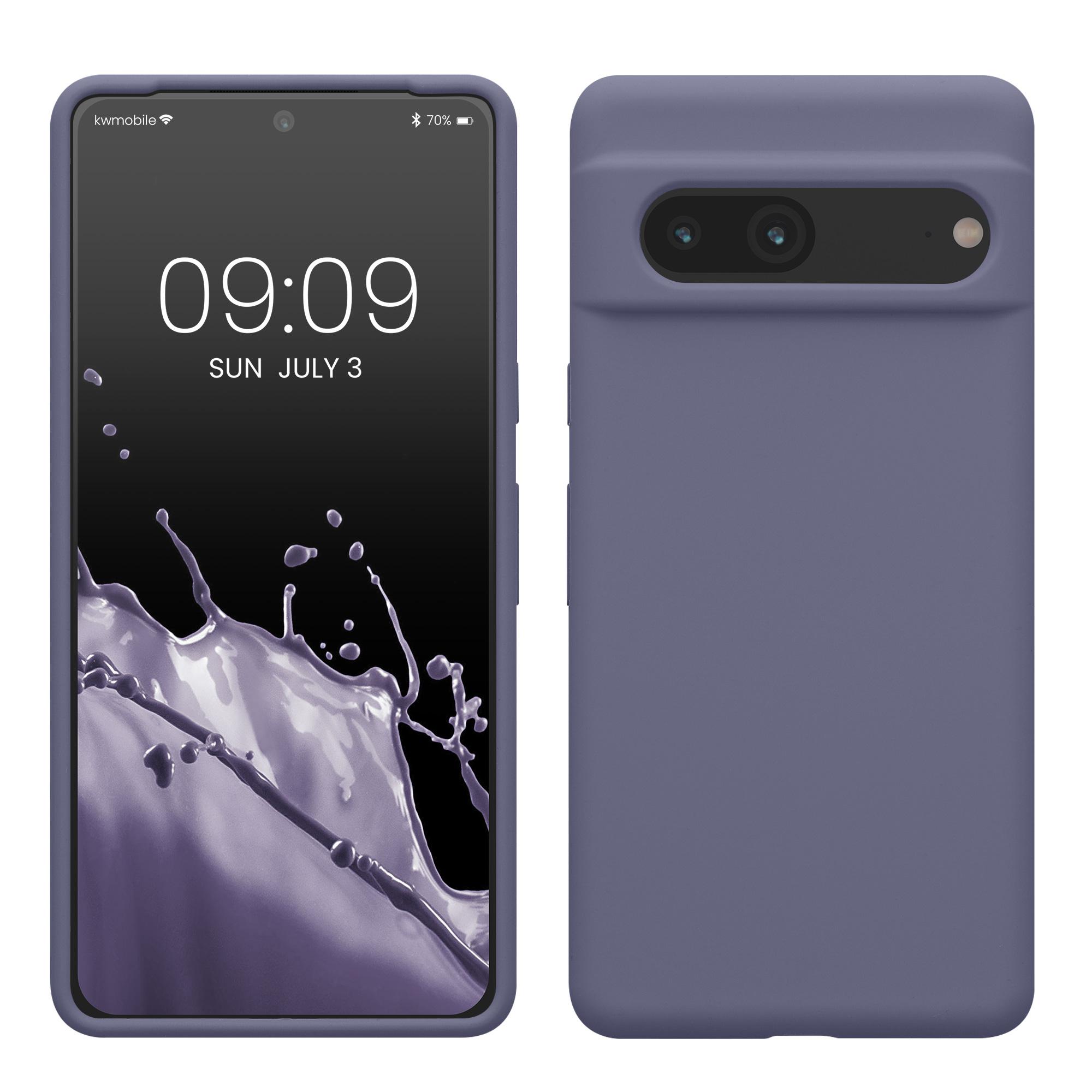 Silikonový kryt kwmobile pro Google Pixel 7 - levandulově šedá
