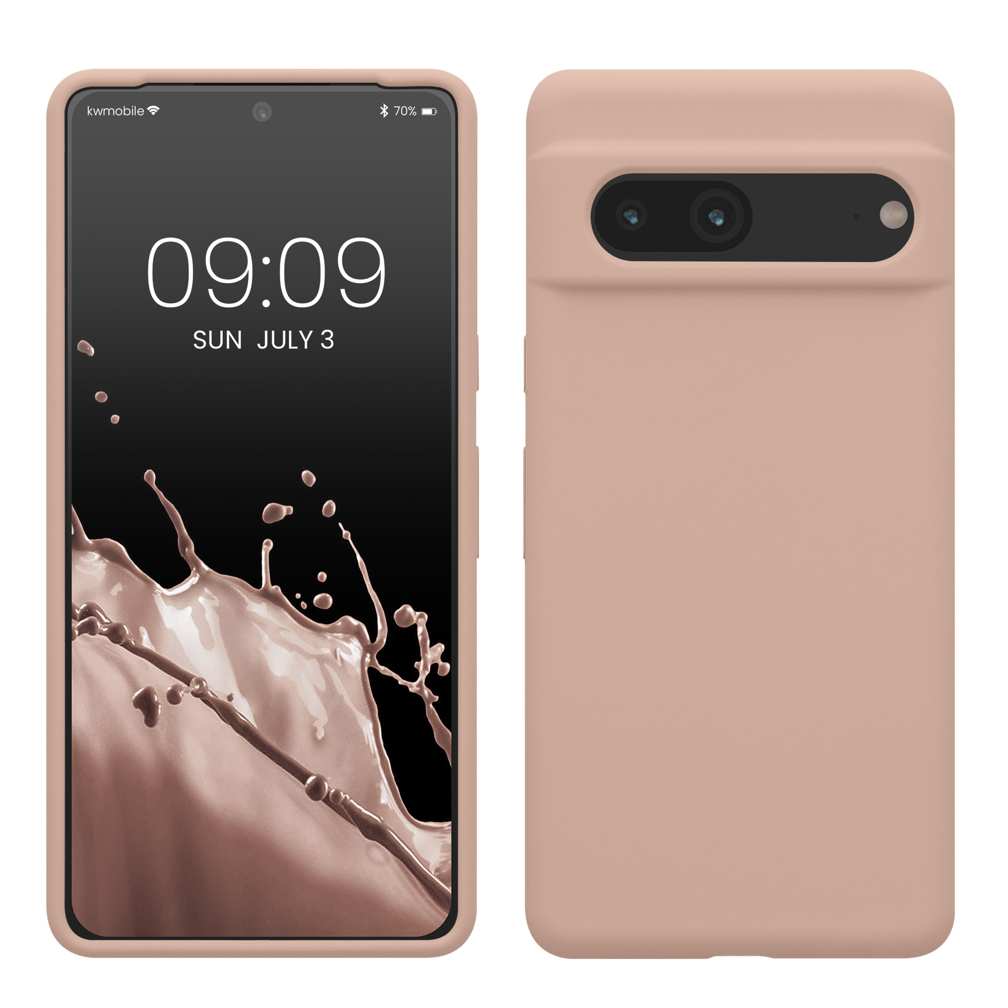 Pouzdro pro Google Pixel 7 kwmobile silikonové - matná starorůžová
