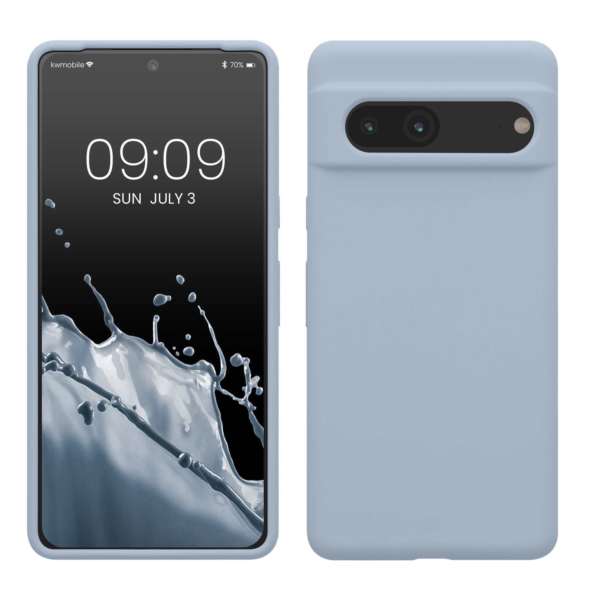 Pouzdro pro Google Pixel 7 kwmobile silikonové - matná světle modrá