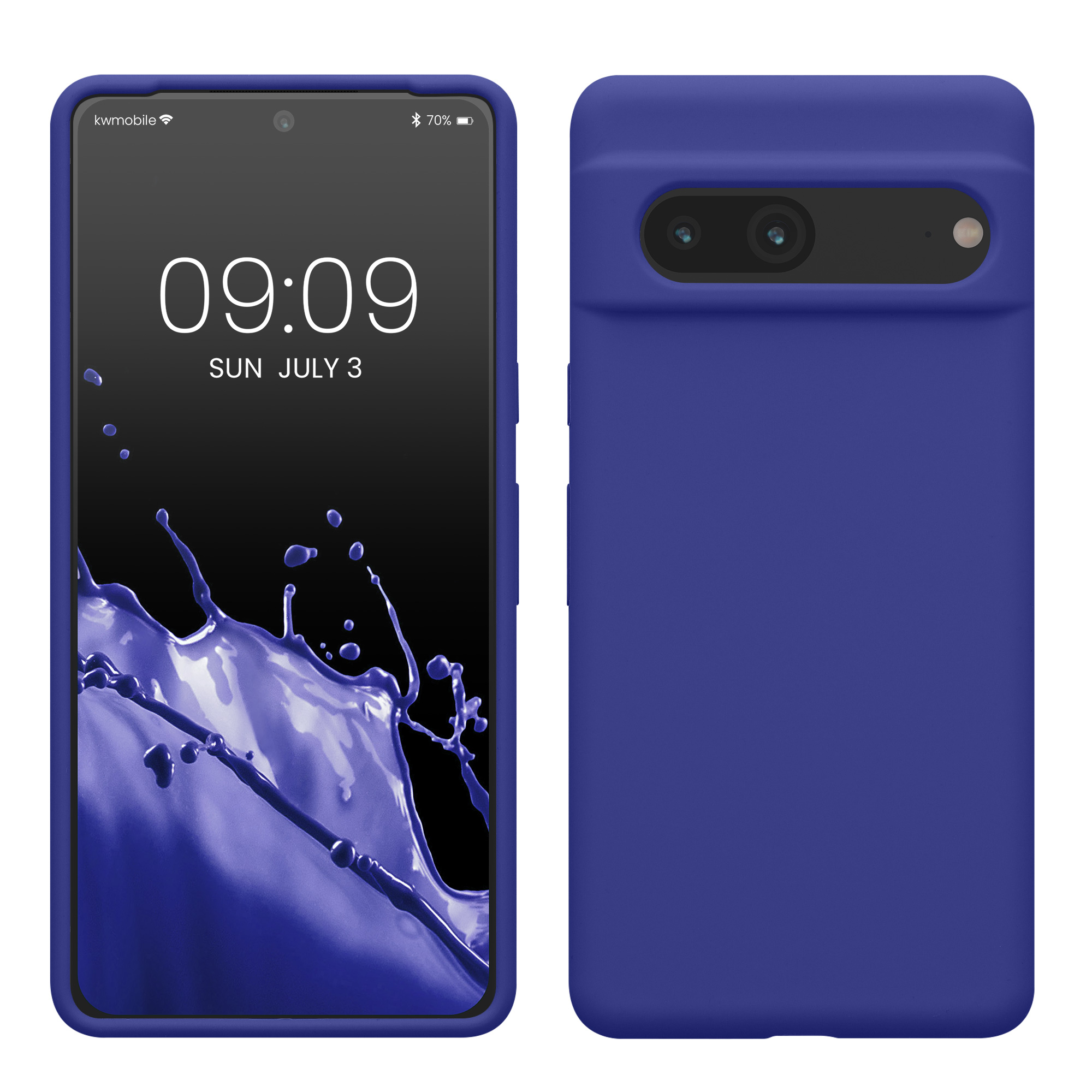 Pouzdro pro Google Pixel 7 kwmobile silikonové - modrofialová