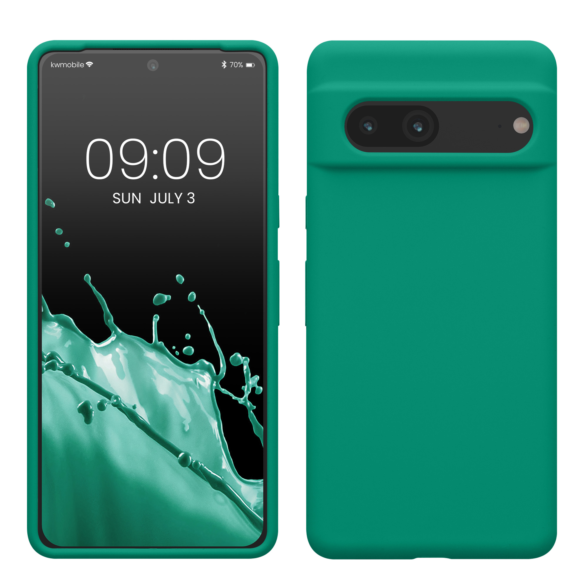 Silikonový kryt kwmobile pro Google Pixel 7 - zelená