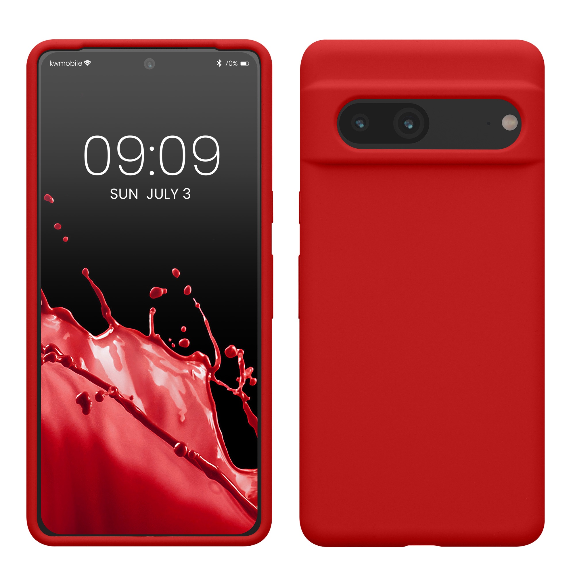 Silikonový kryt kwmobile pro Google Pixel 7 - classic red