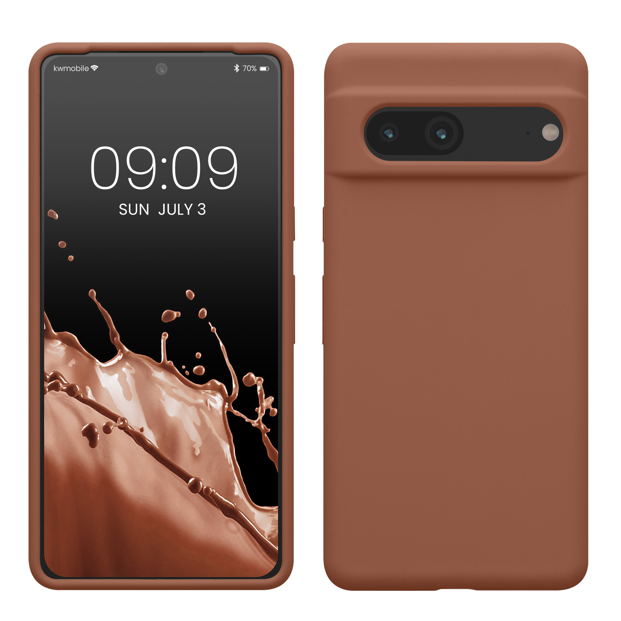 Silikonový kryt kwmobile pro Google Pixel 7 - mocha