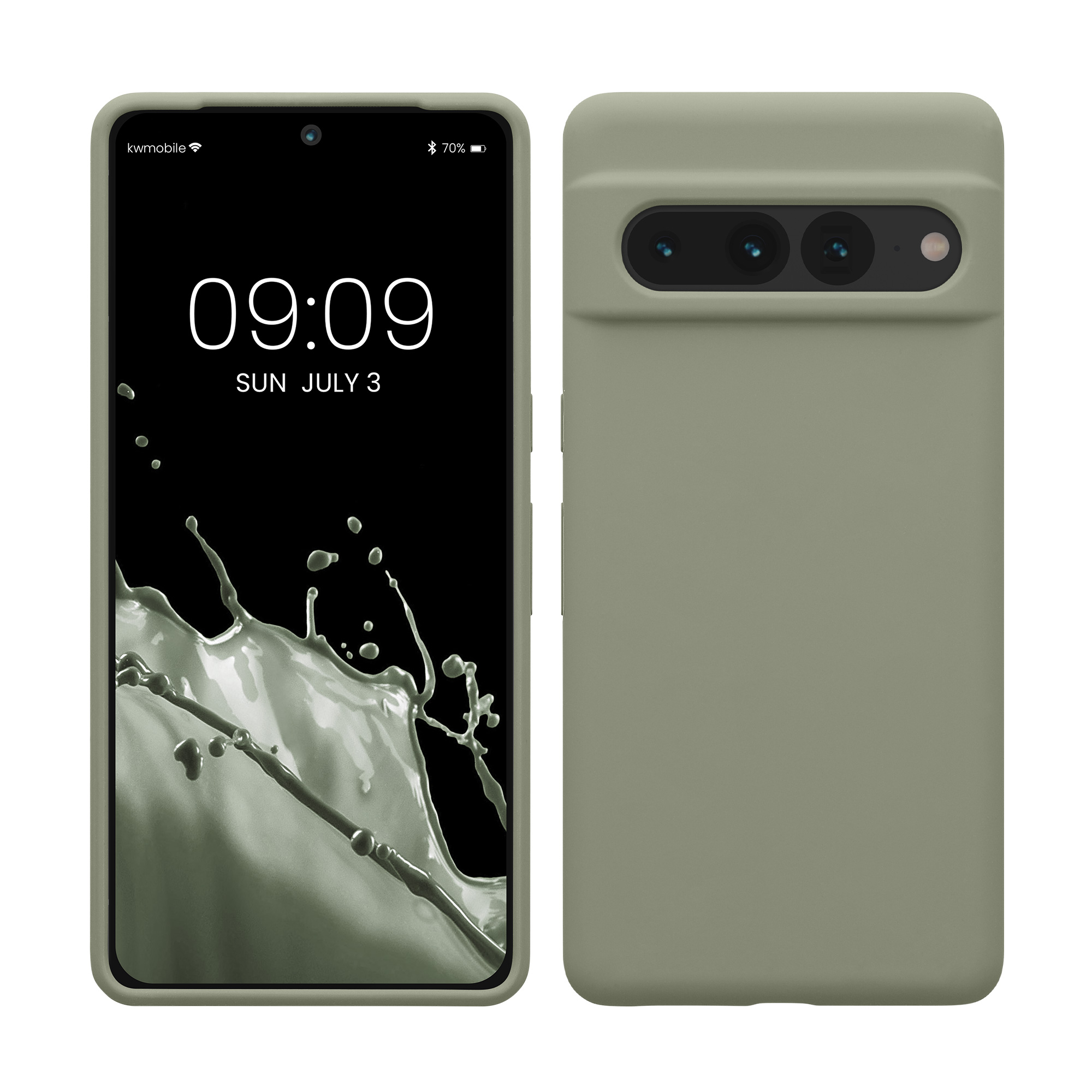 TPU kryt kwmobile Google Pixel 7 Pro - Gray Green