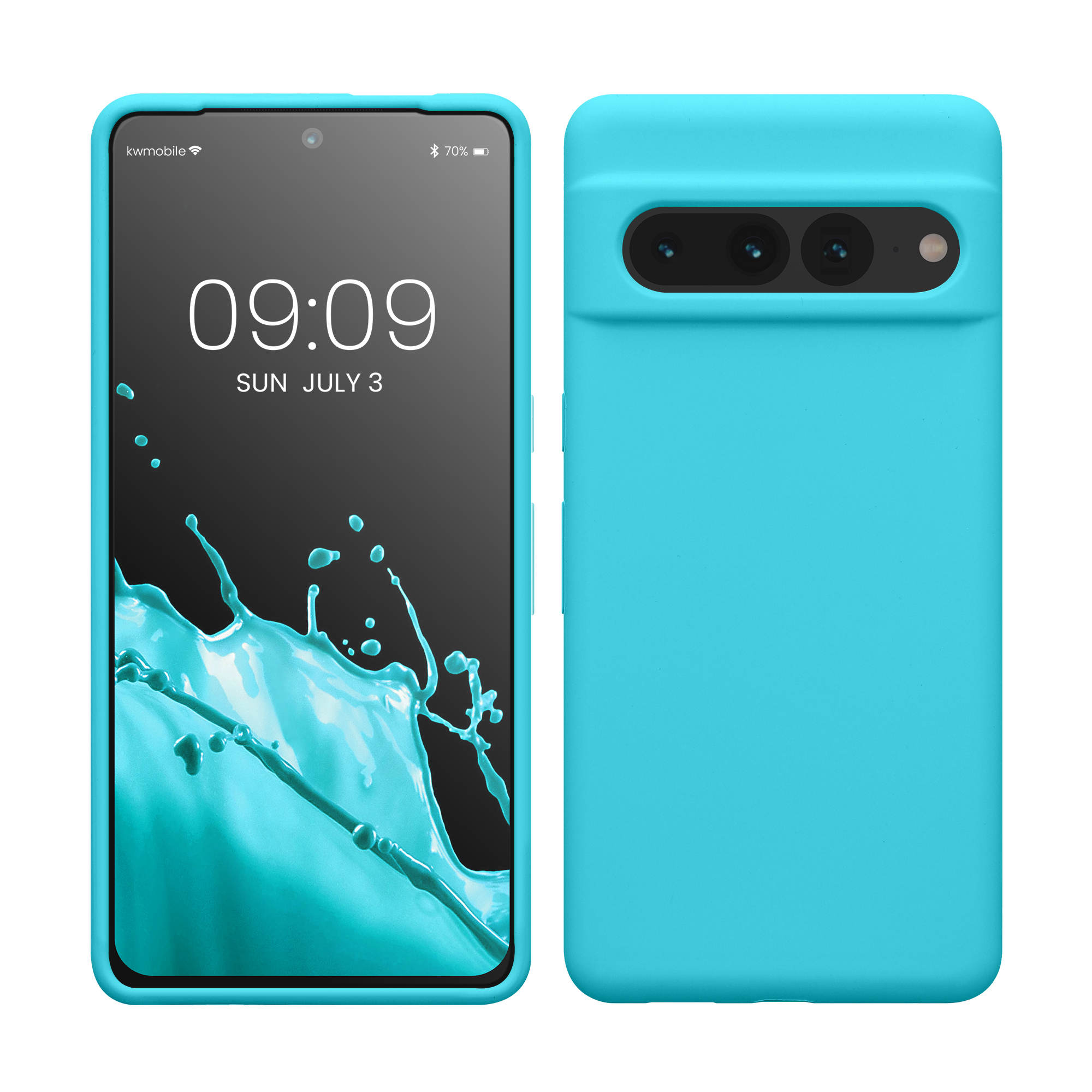 TPU kryt kwmobile Google Pixel 7 Pro - ledově modrý Cool Glacier
