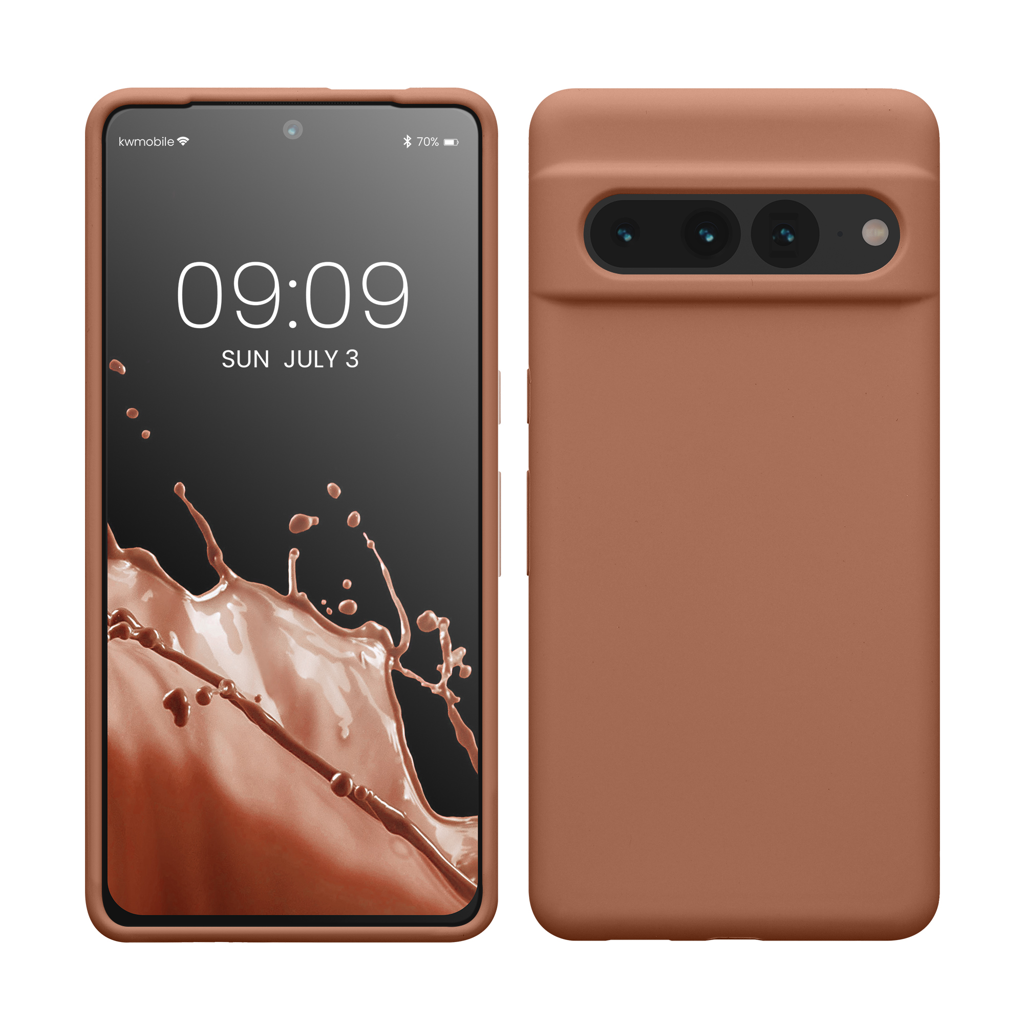 Silikonový kryt kwmobile pro Google Pixel 7 Pro - mocha