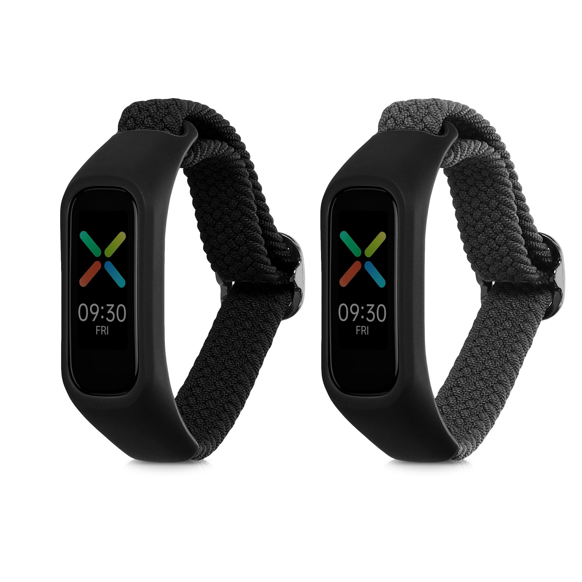 Nylonový řemínek na chytré hodinky Oppo Band Sport 2 ks černo-šedé