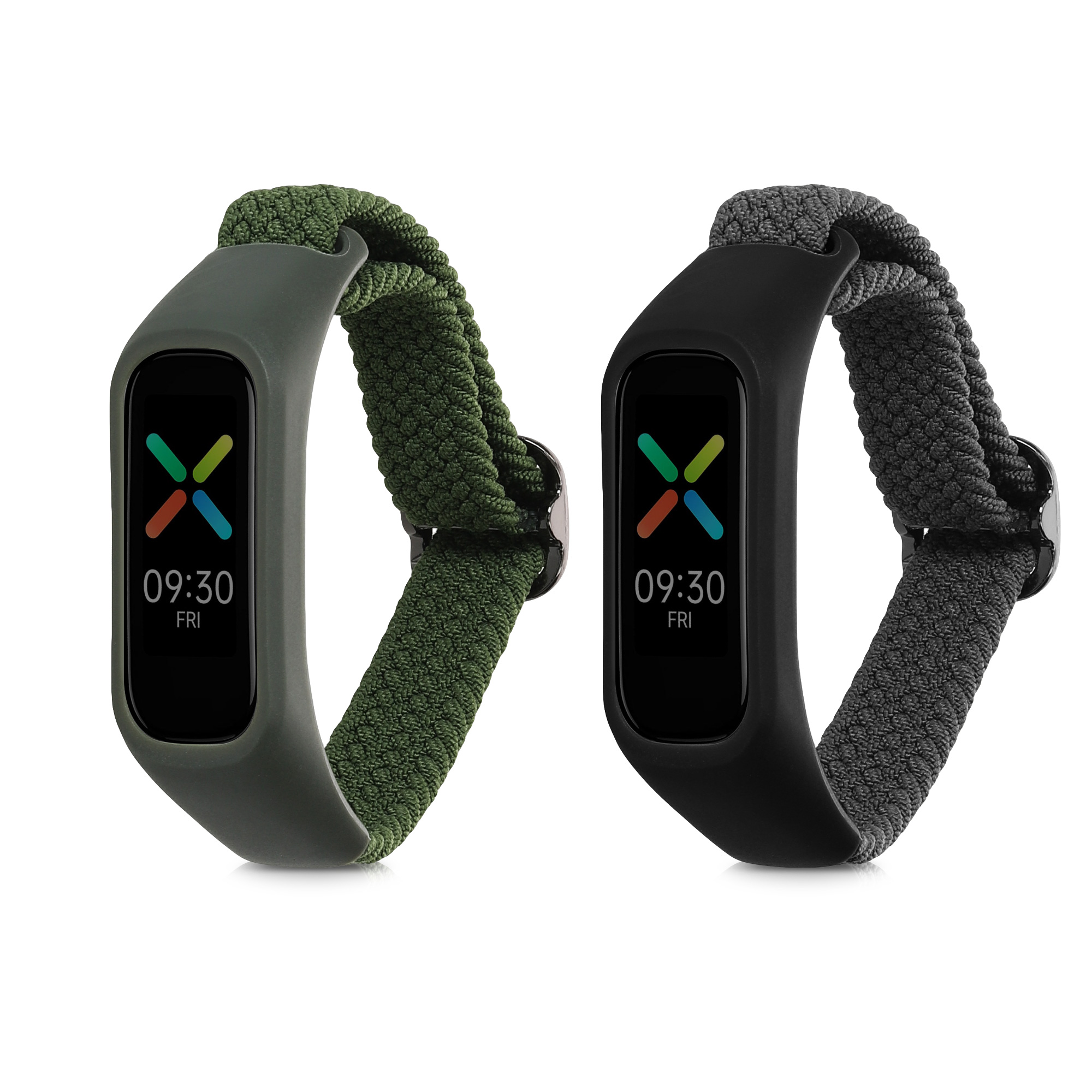 Nylonový řemínek na chytré hodinky Oppo Band Sport 2 ks tmavě zelené