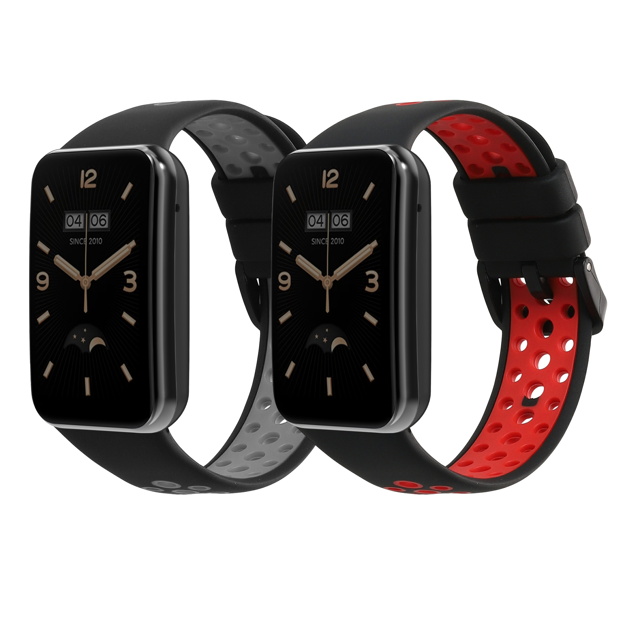 2 ks Řemínek kwmobile Xiaomi Mi, černá / šedá / černá / červená