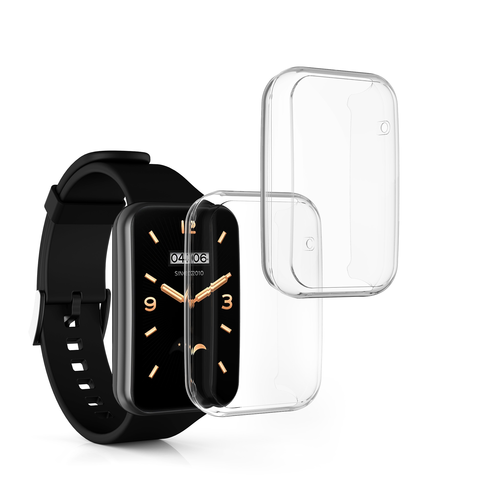 Kryt s ochranou displeje pro Xiaomi Mi Band 7 Pro, 2 ks kwmobile ‑ čirá
