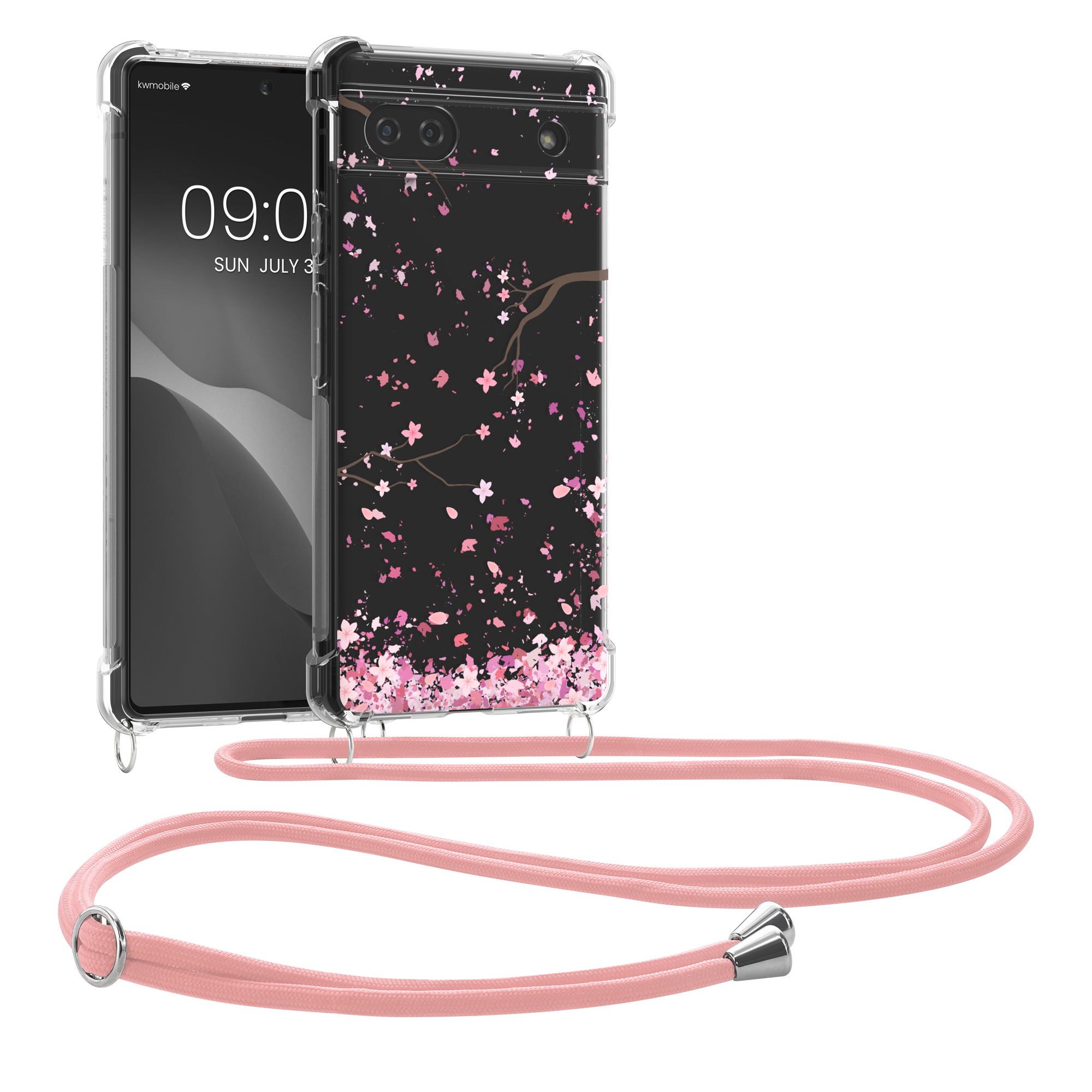 Crossbody kryt kwmobile pro Google Pixel 6 - tmavě hnědá