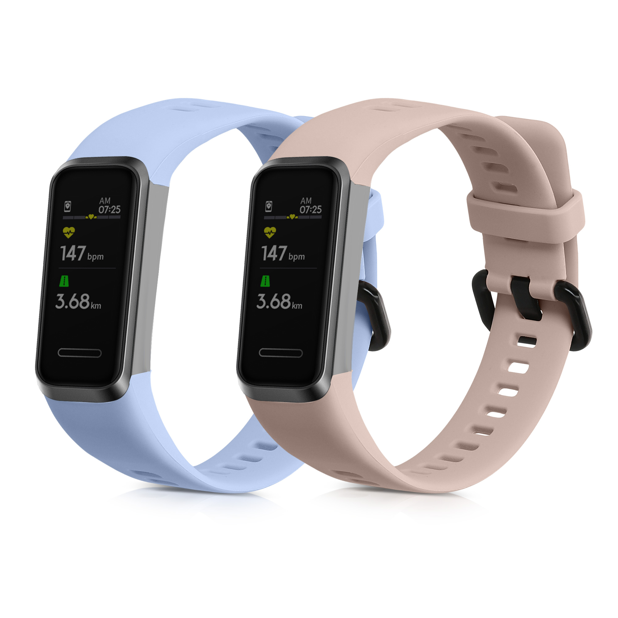 Sada řemínků na chytré hodinky Huawei Band 4 2 ks světle modré
