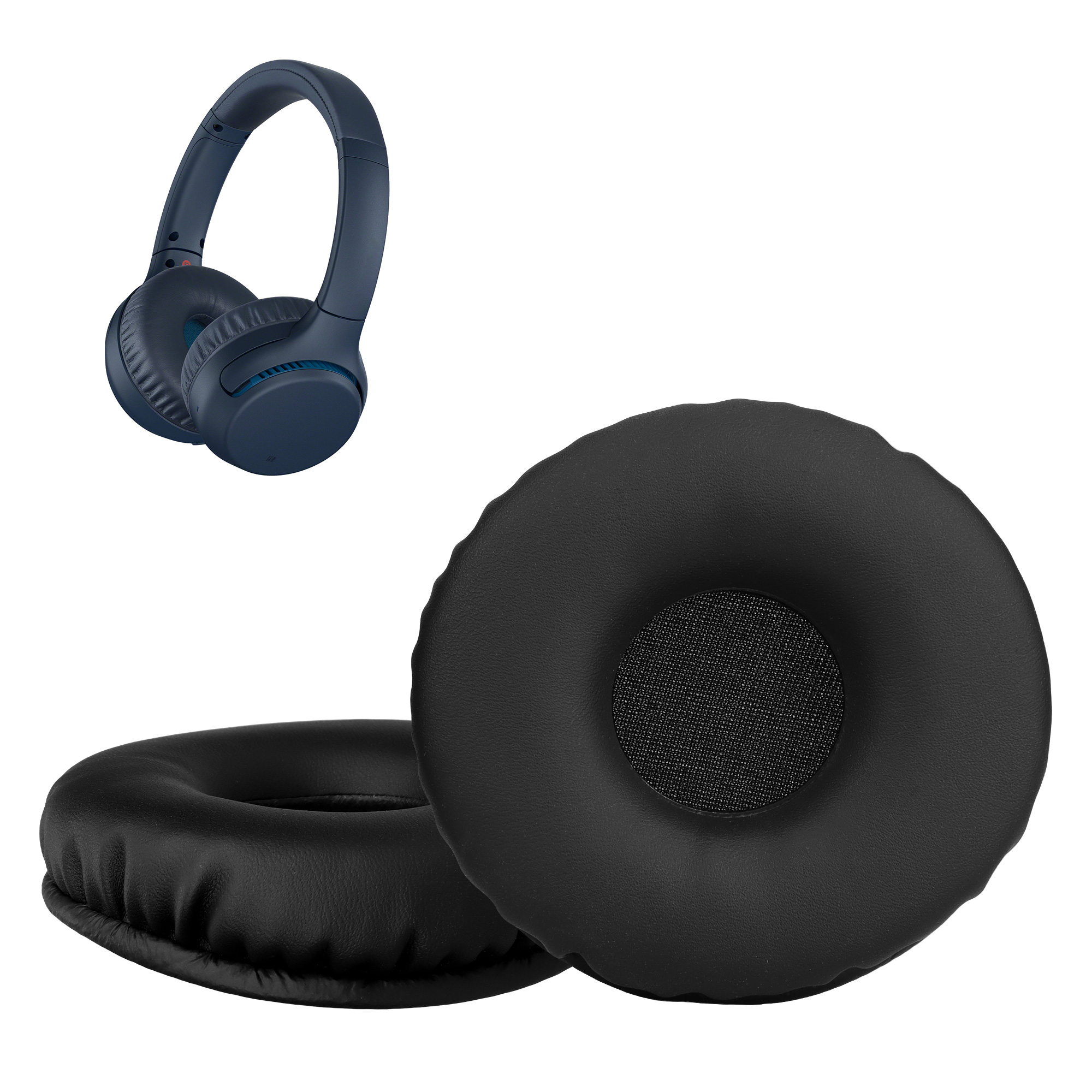 2x Náušníky na sluchátka kwmobile pro Sennheiser HD400S / HD450SE / HD458BT… - černá