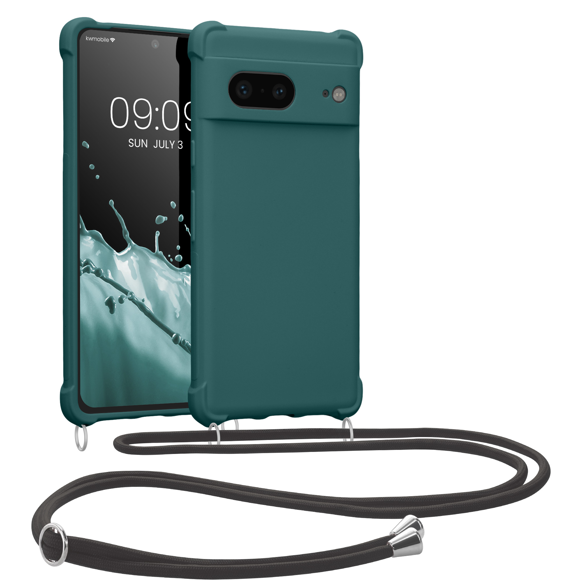 Crossbody kryt kwmobile pro Google Pixel 7 - petrolejová