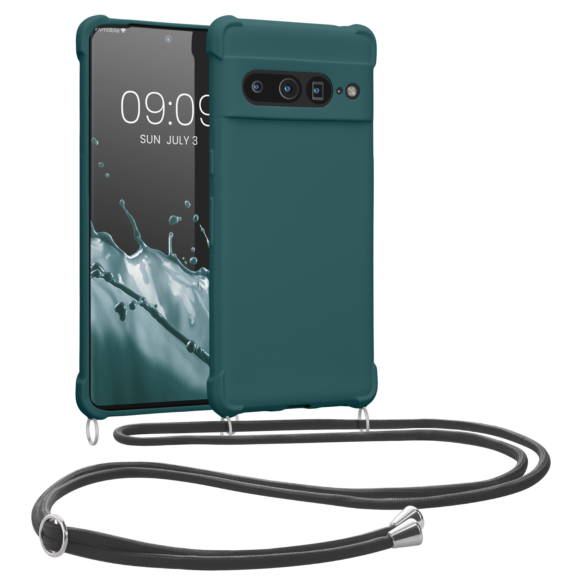 Crossbody kryt kwmobile Google Pixel 7 Pro - petrolejový