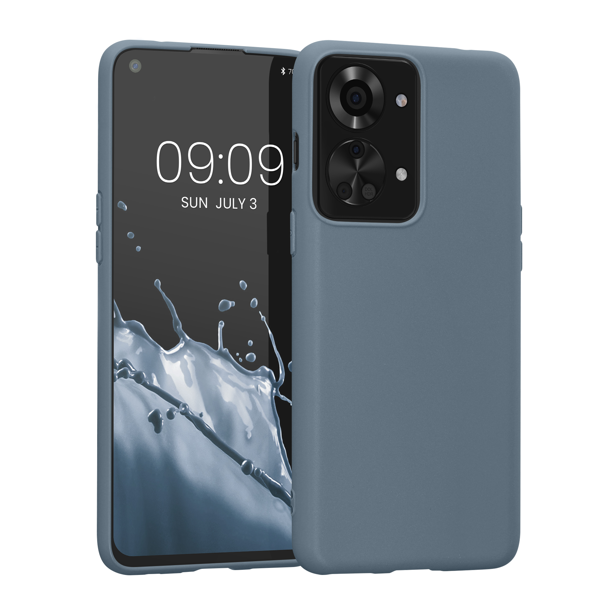 Kwmobile Silikonový kryt OnePlus Nord 2T 5G tmavě šedá