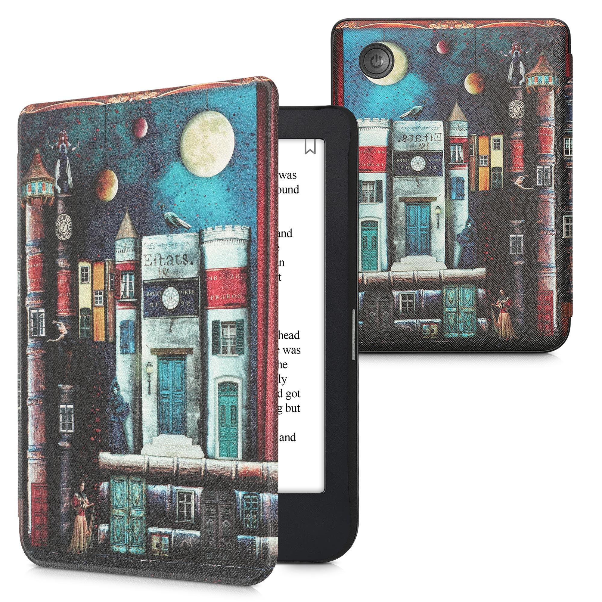 Flip pouzdro na čtečku s magnetem Kobo Clara 2E/Tolino Shine 4 Book City vícebarevné