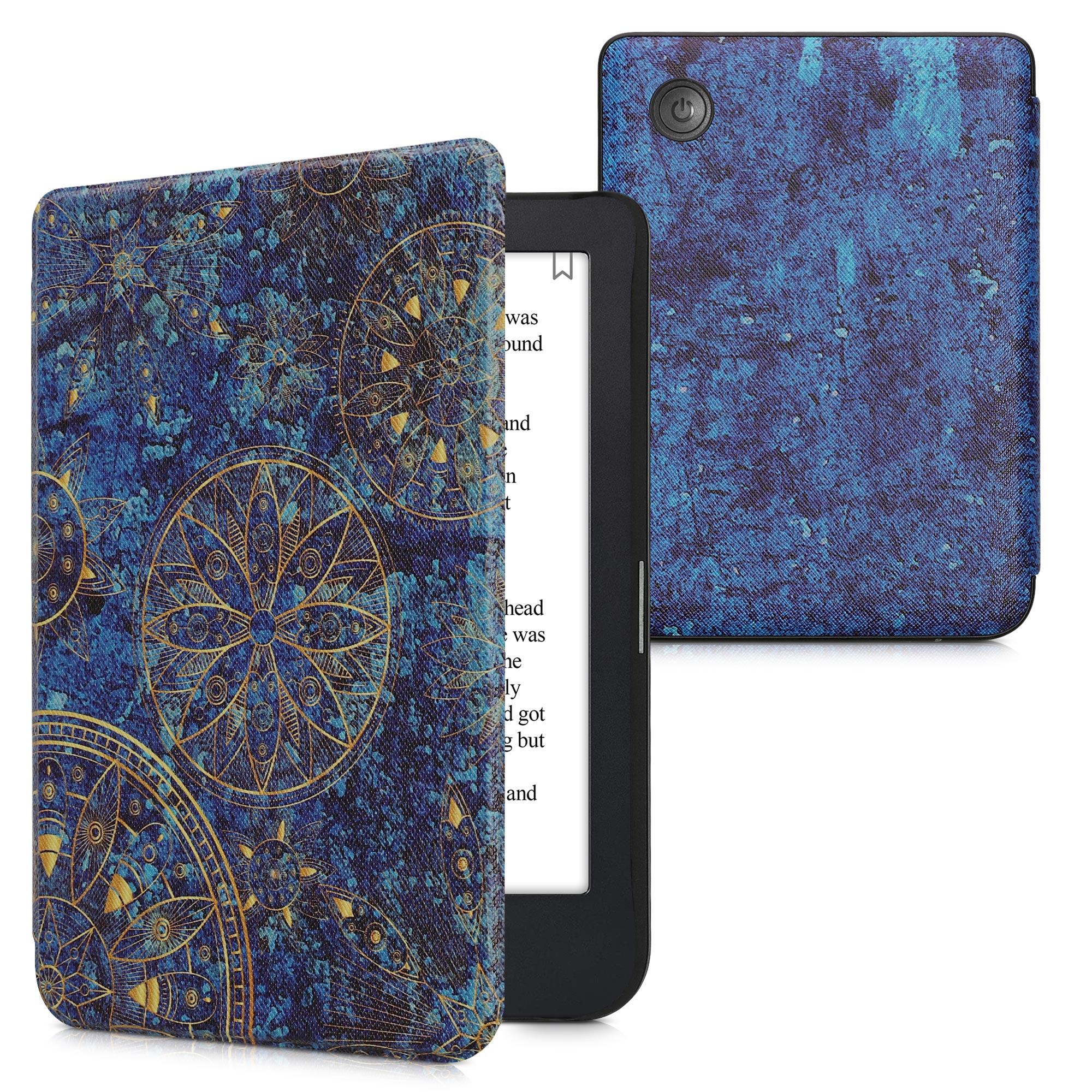 Flip pouzdro na čtečku s magnetem Kobo Clara 2E/Tolino Shine 4 Golden Mandalas