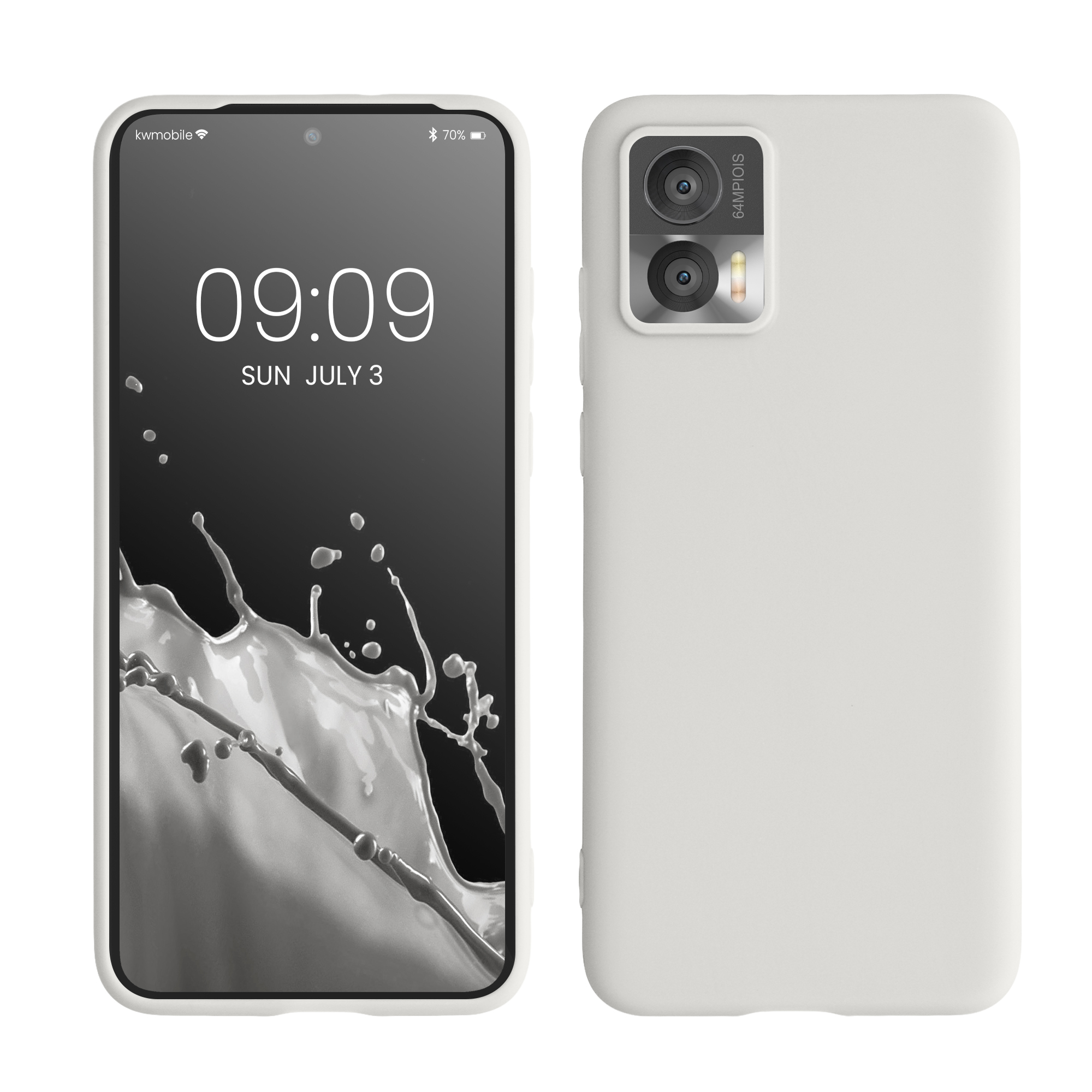 TPU kryt na mobil Motorola Edge 30 Neo kwmobile TPU matně bílý