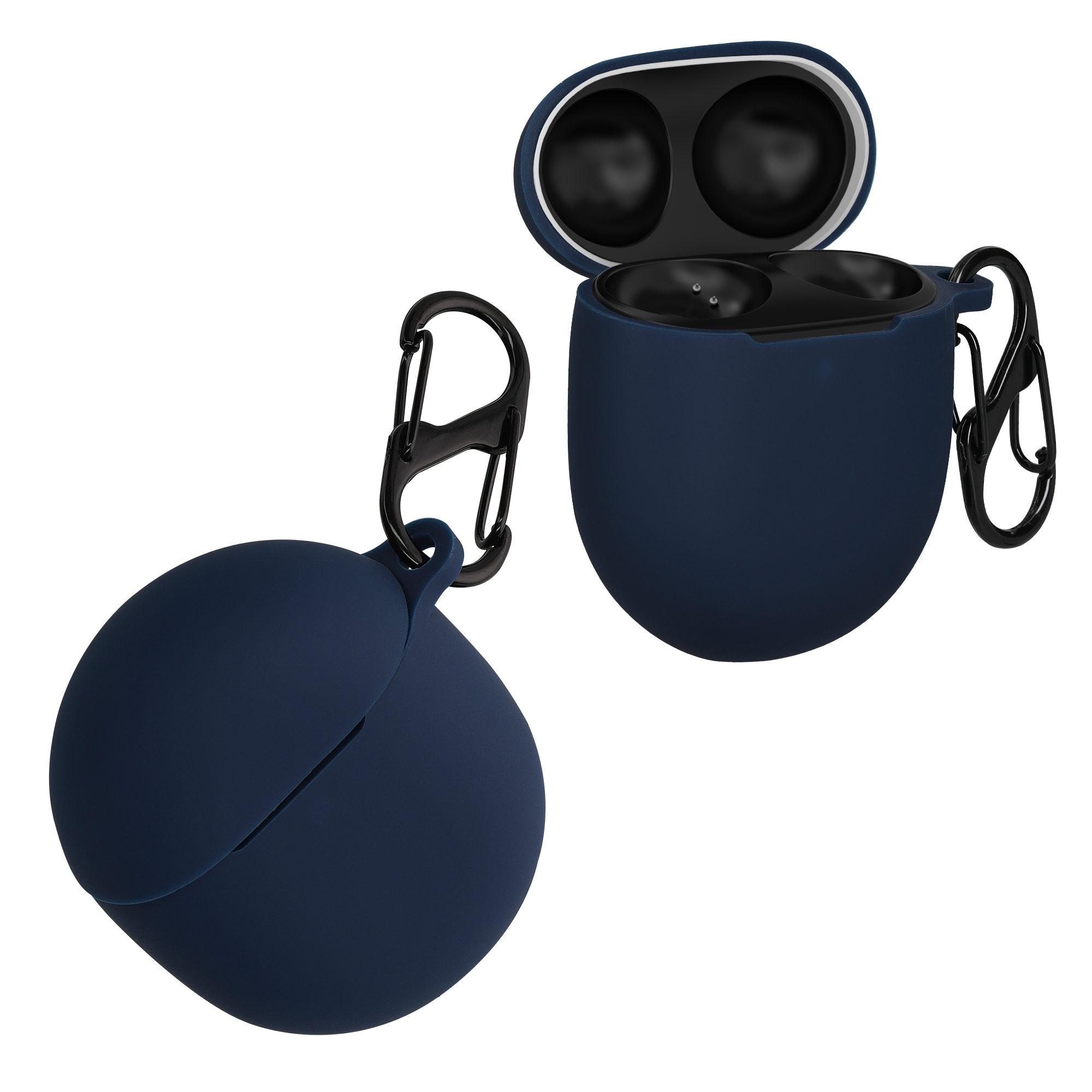 Silikonové pouzdro kwmobile pro Google Pixel Buds Pro 2 / Pixel Buds Pro - dark blue