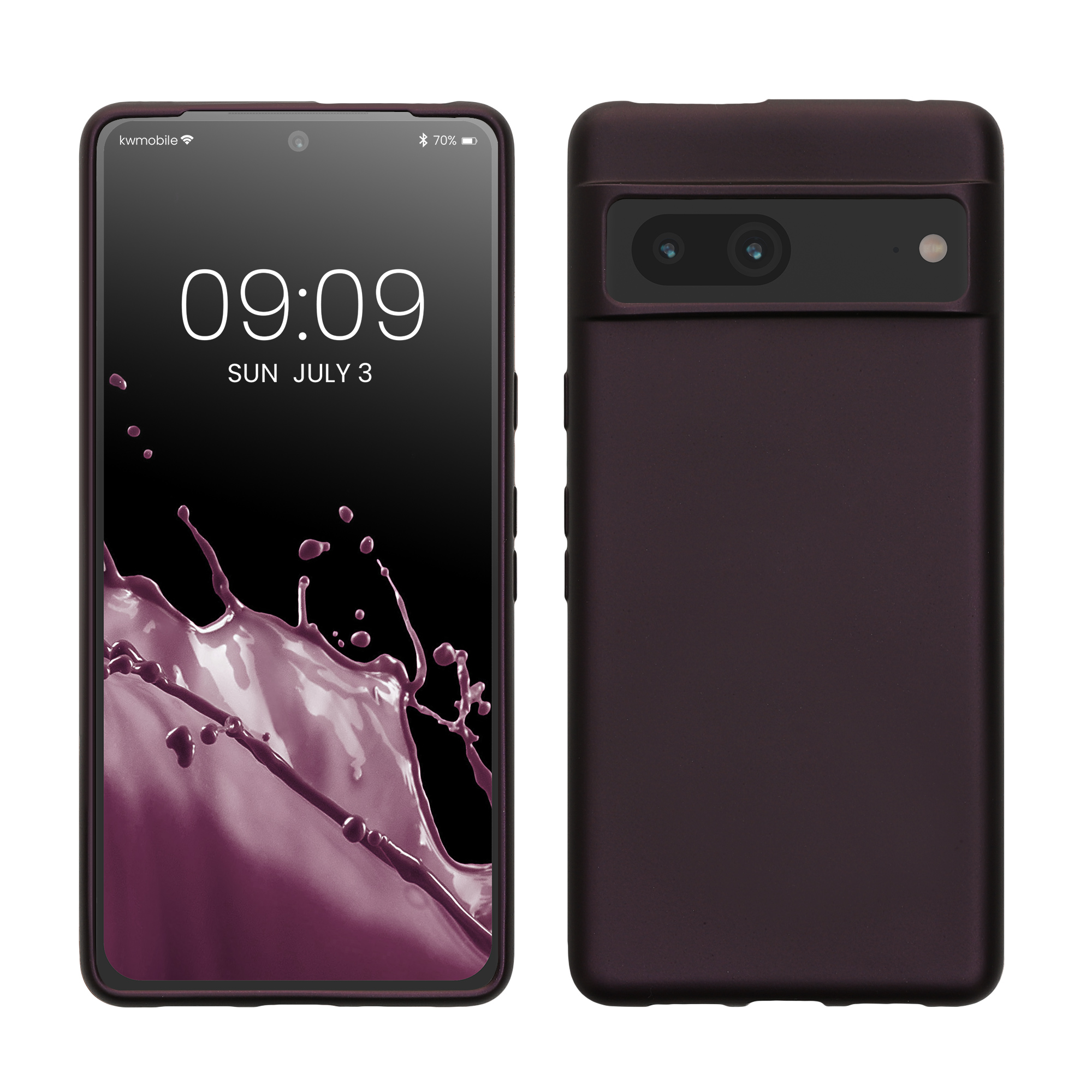 Metalický kryt kwmobile pro Google Pixel 7 - metallic berry