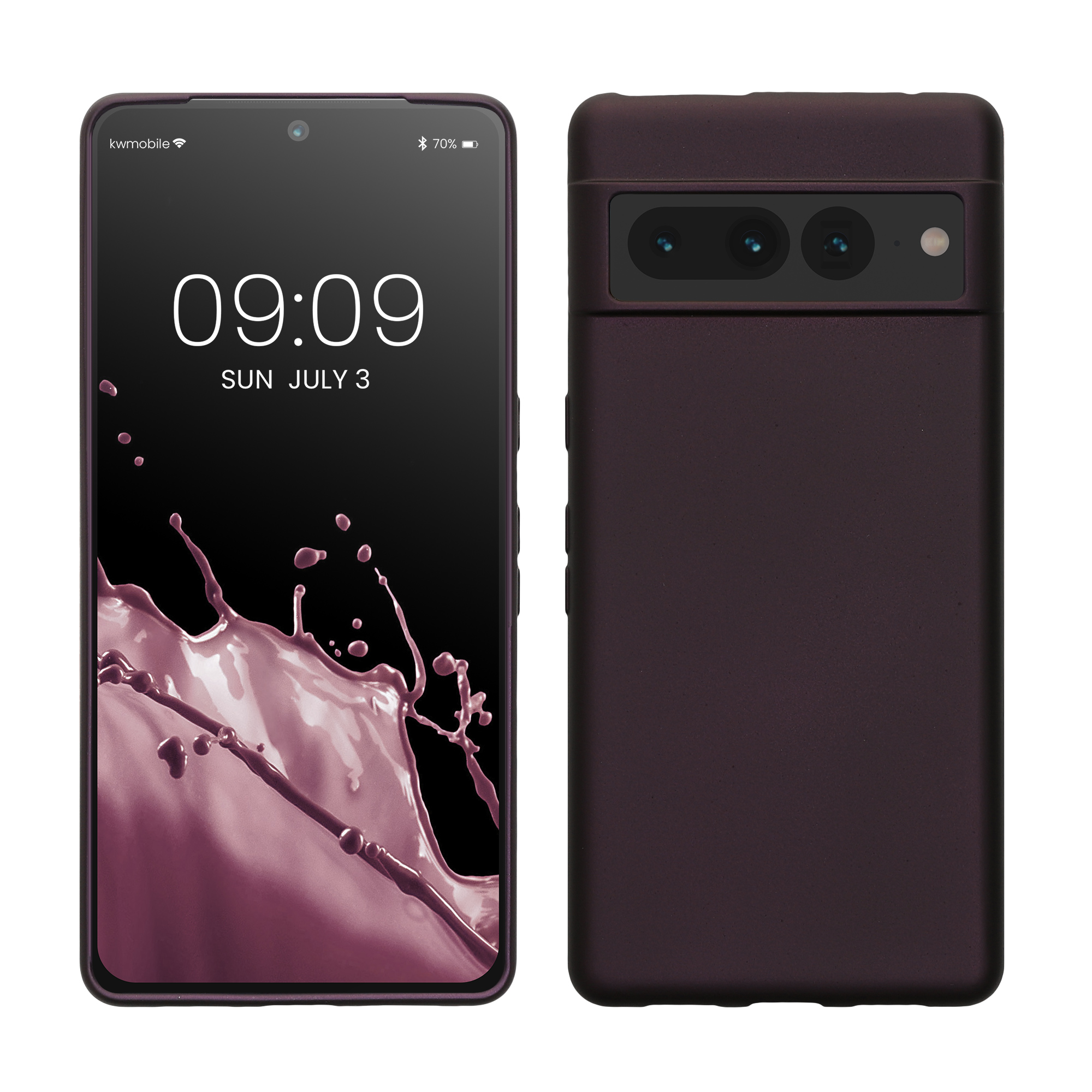 Metalický kryt kwmobile Google Pixel 7 Pro - metalicky malinový