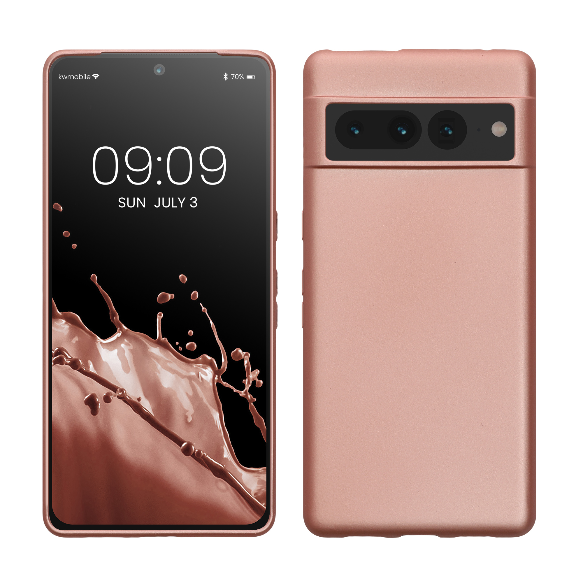 Metalický kryt kwmobile Google Pixel 7 Pro - Metallic Rose Gold