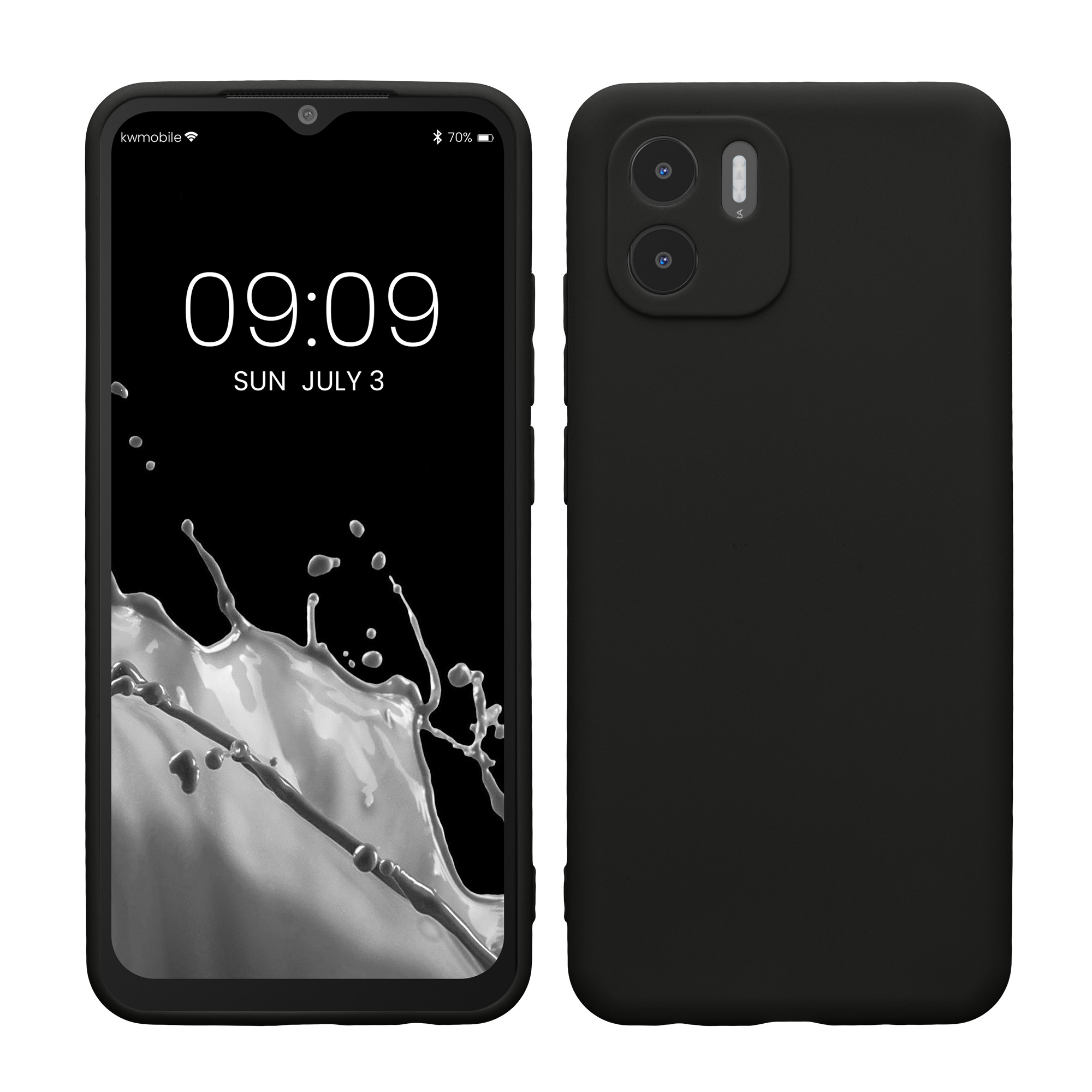 Kryt Xiaomi Redmi A1 silikonový TPU černá matná kwmobile