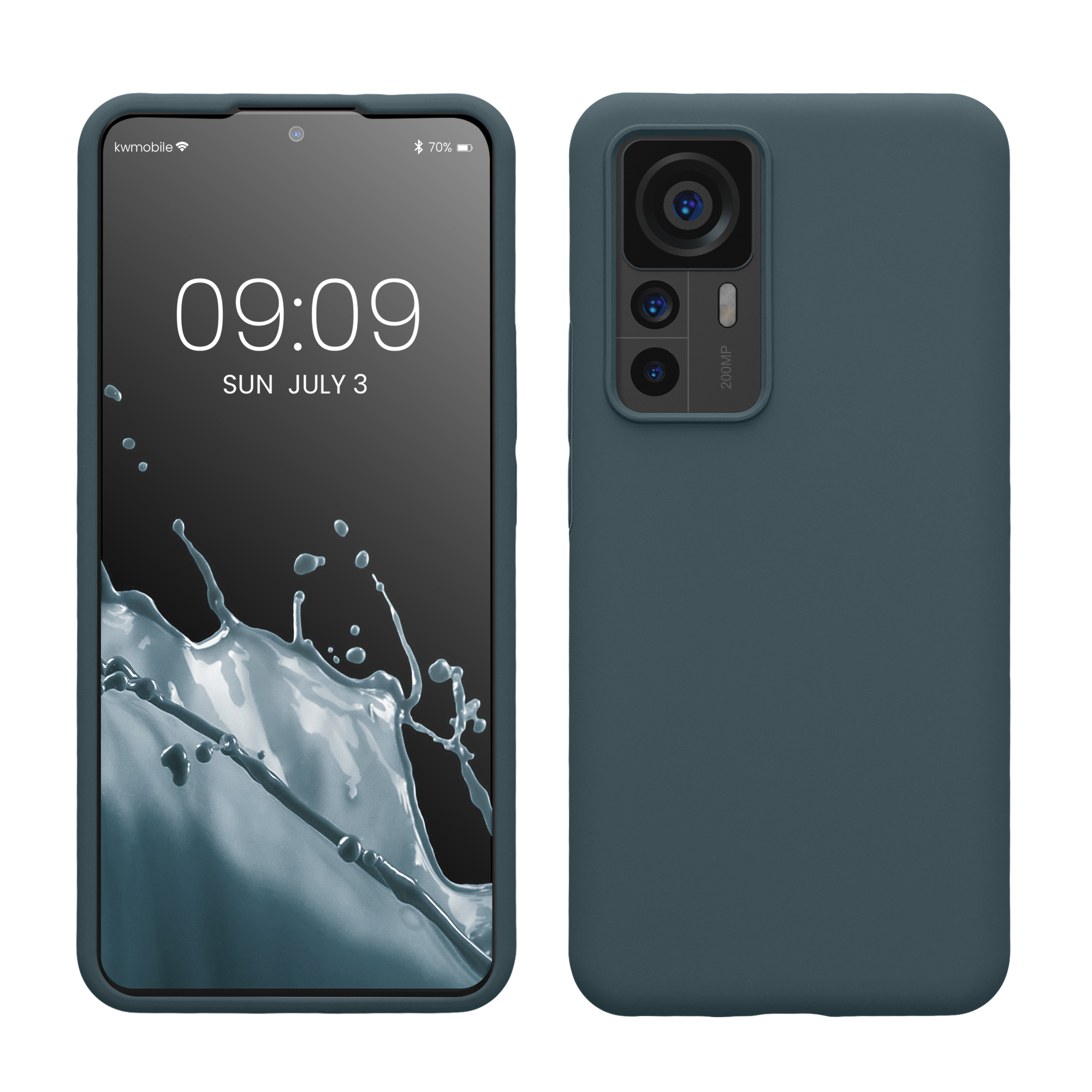 Kryt na mobil Xiaomi 12T / 12T Pro kwmobile tmavě břidlicová