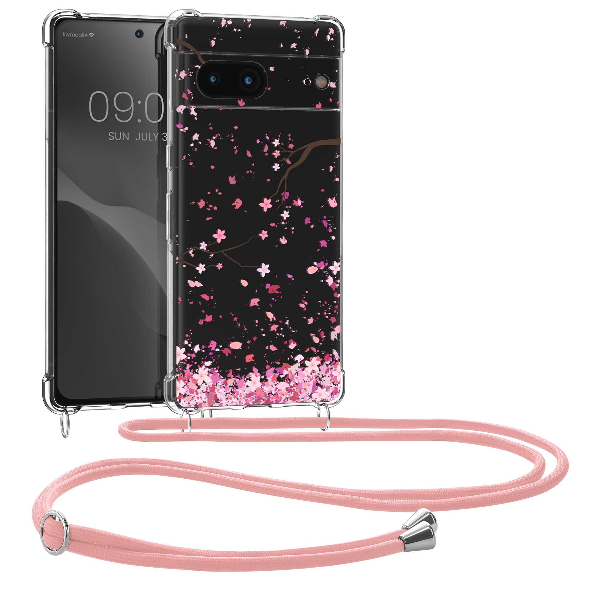 Crossbody kryt kwmobile pro Google Pixel 7 - tmavě hnědá