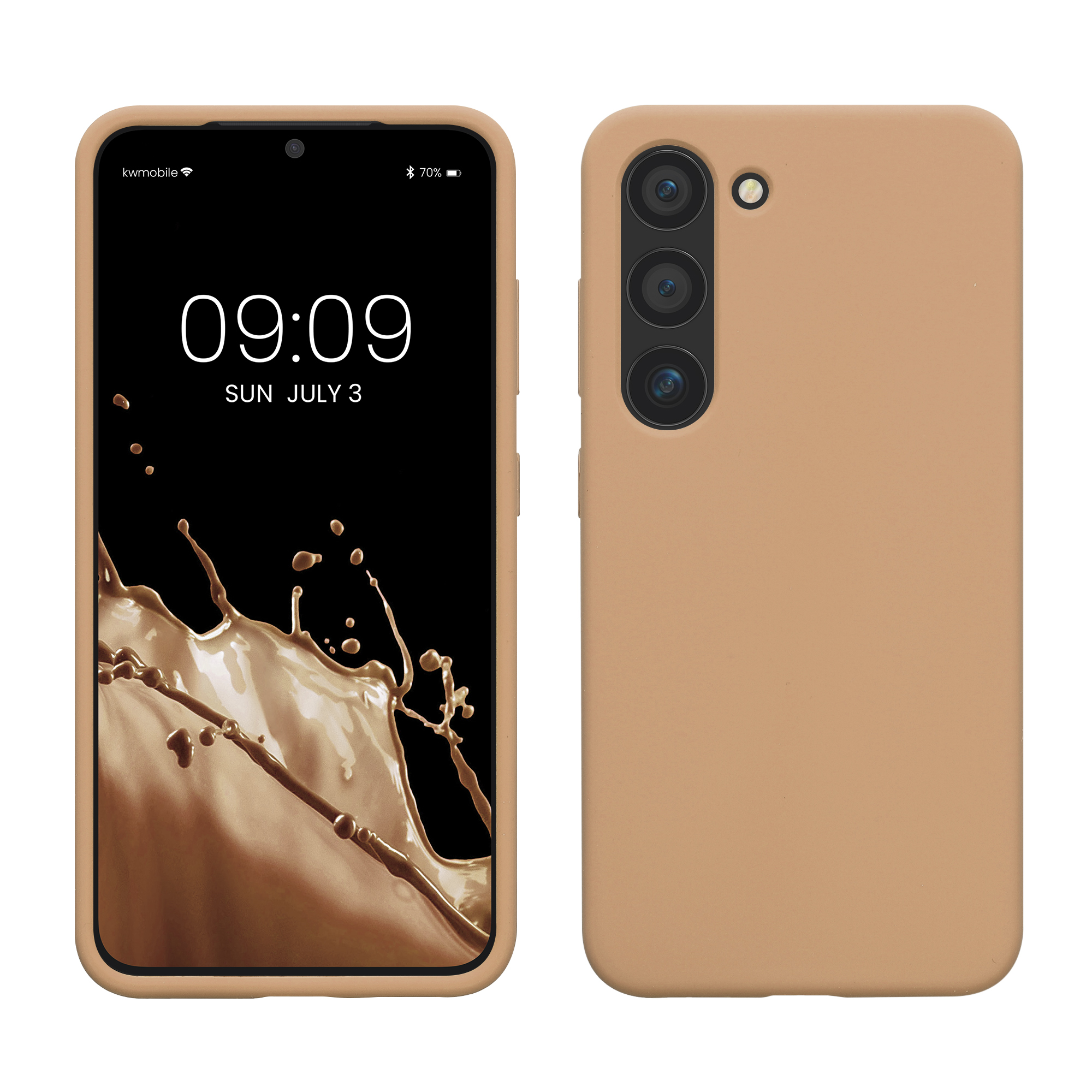 Silikonový kryt na mobil Galaxy S23 kwmobile macchiato
