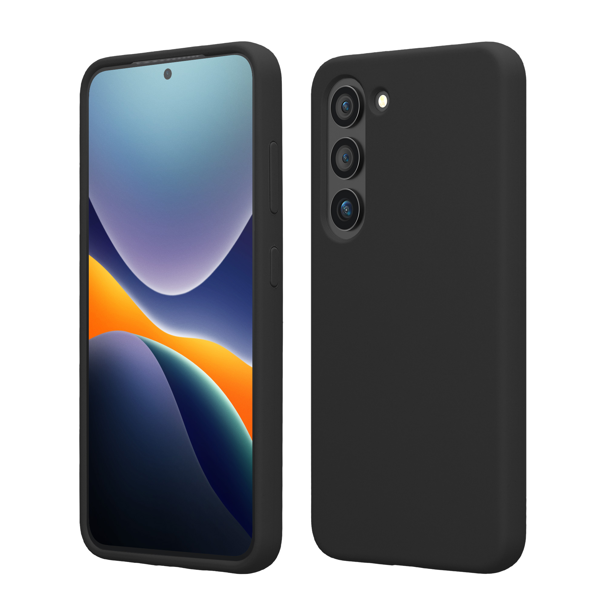Silikonový kryt na mobil Galaxy S23 kwmobile matně černá