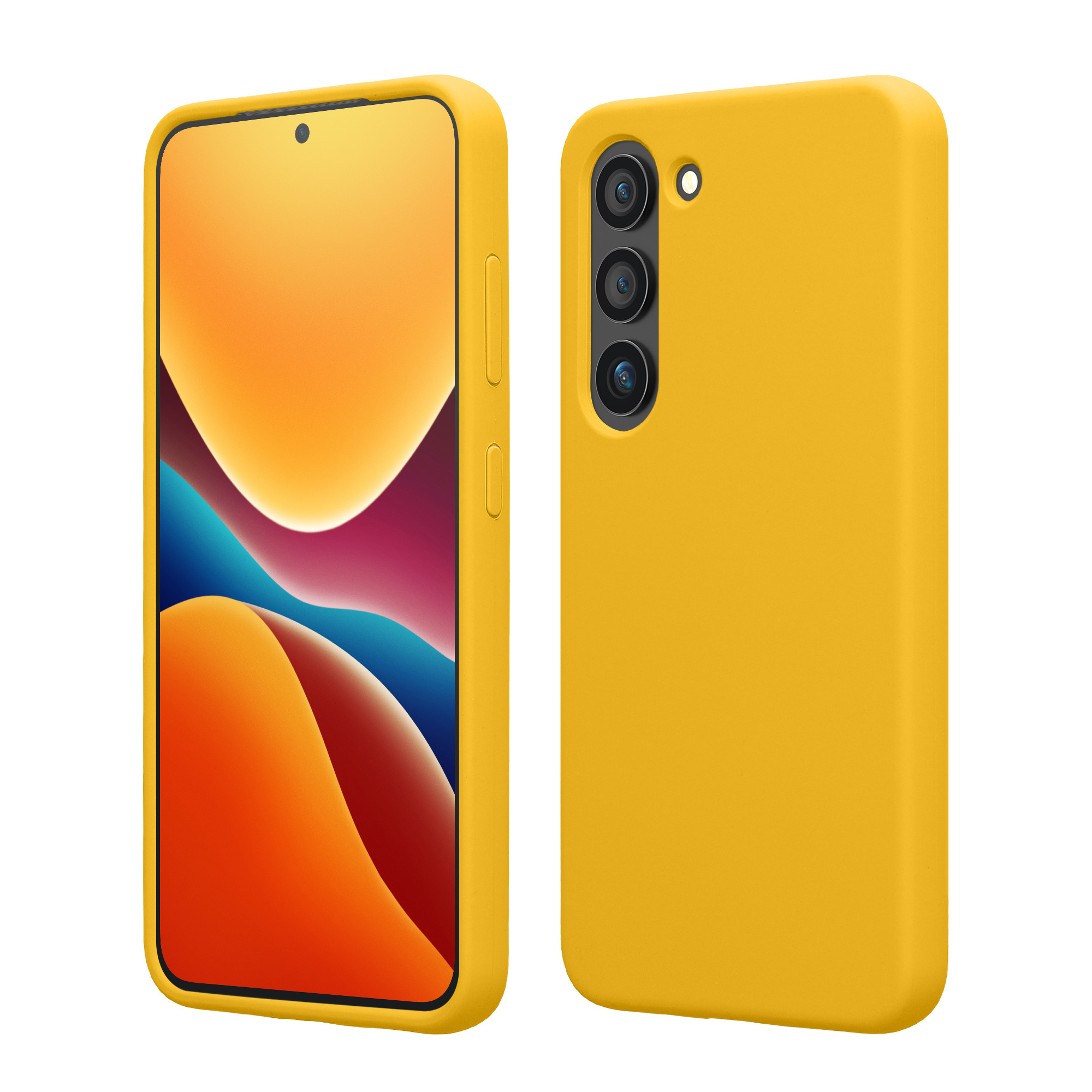Silikonový kryt na mobil Galaxy S23 Plus kwmobile zářivě žlutá