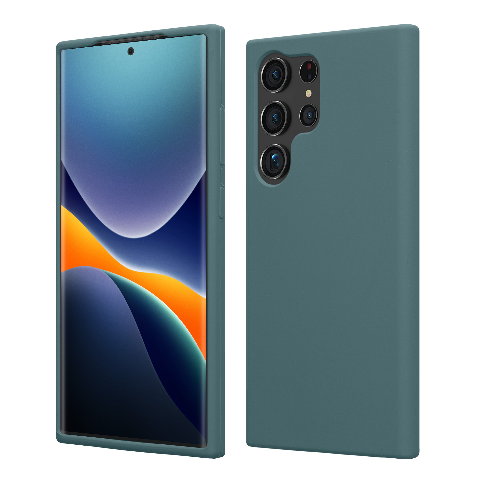 Pouzdro pro Samsung Galaxy S23 Ultra kwmobile silikonové - arktická noc