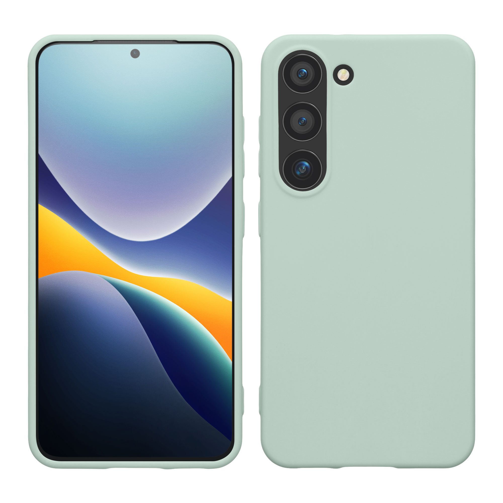 Silikonový kryt na mobil Galaxy S23 kwmobile mátová Cool Mint