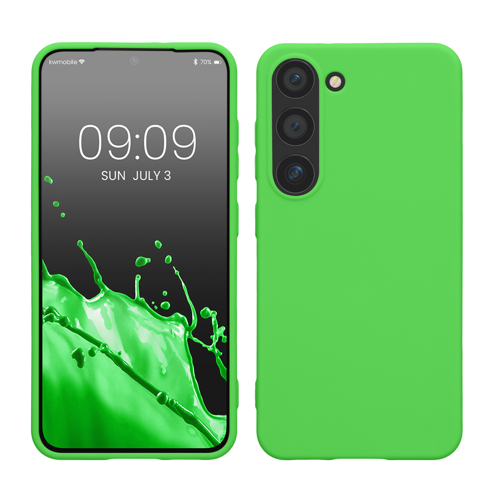 Pouzdro pro Samsung Galaxy S23 kwmobile TPU - limetkově zelená