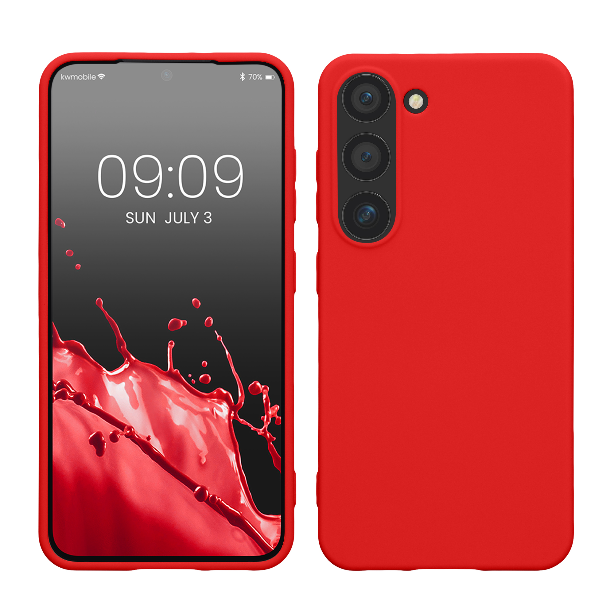 Pouzdro pro Samsung Galaxy S23 kwmobile TPU - klasická červená