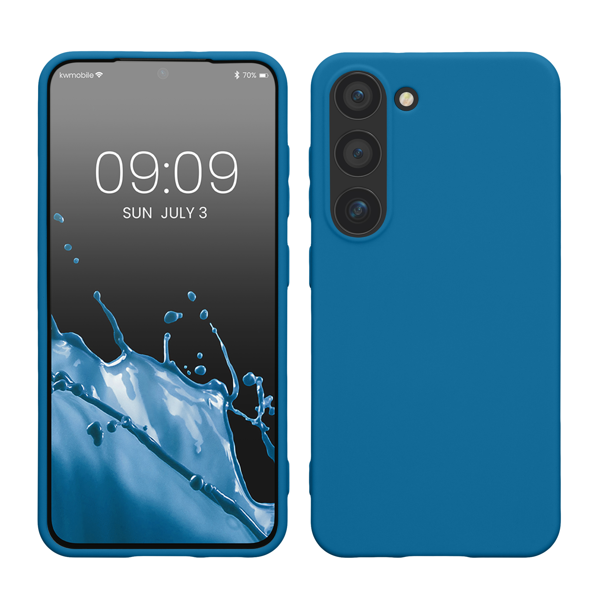 Pouzdro pro Samsung Galaxy S23 kwmobile TPU - modrý korál